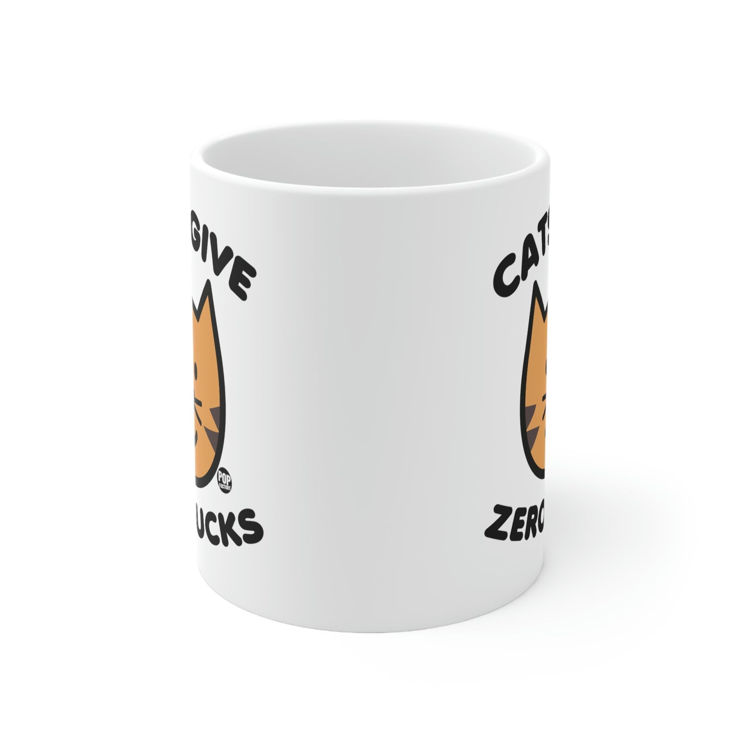 CATS GIVE ZERO FUCKS COFFEE MUG