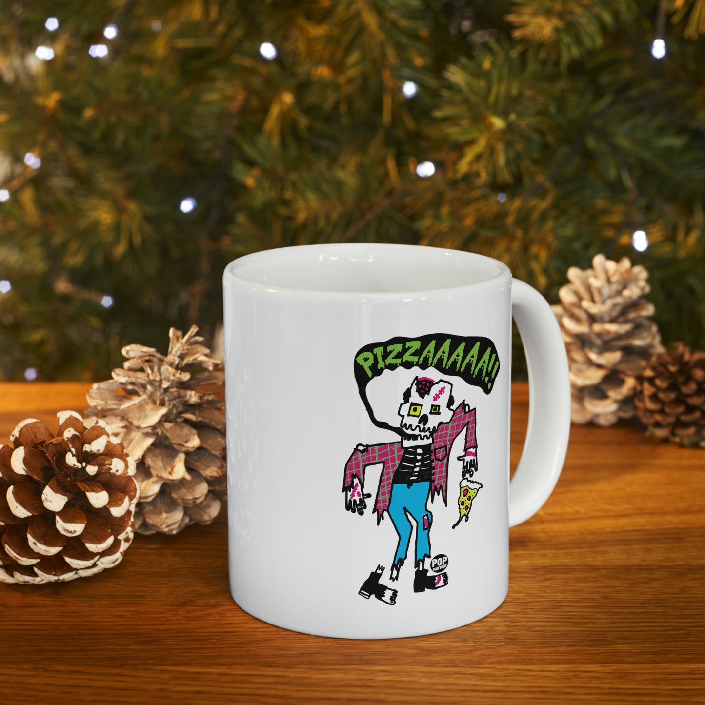 PIZZZZZA ZOMBIE COFFEE MUG