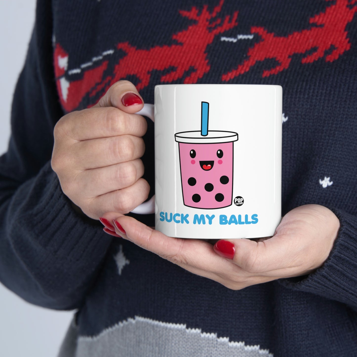 Suck My Balls Boba Mug