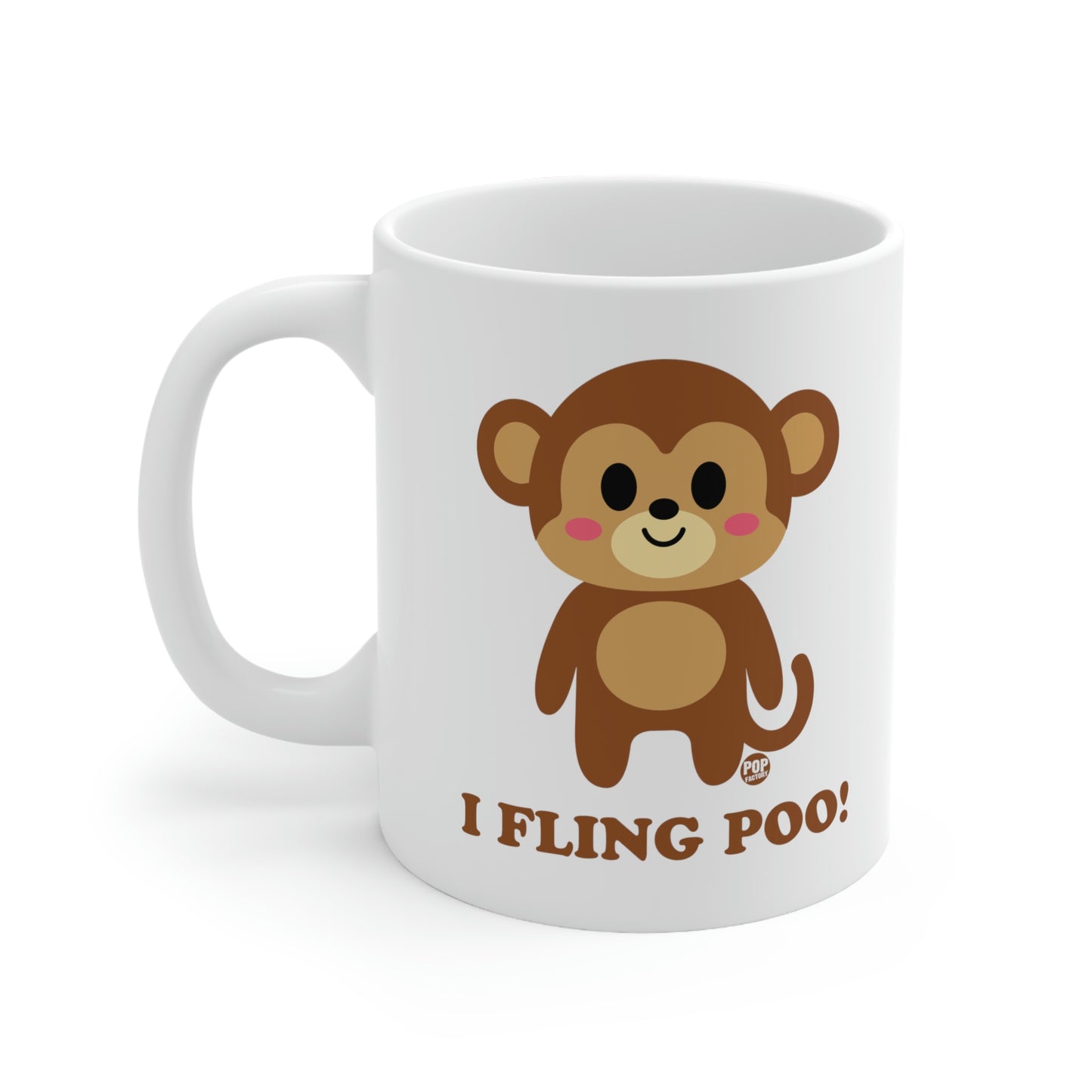 I FLING POO!  MONKEY COFFEE MUG