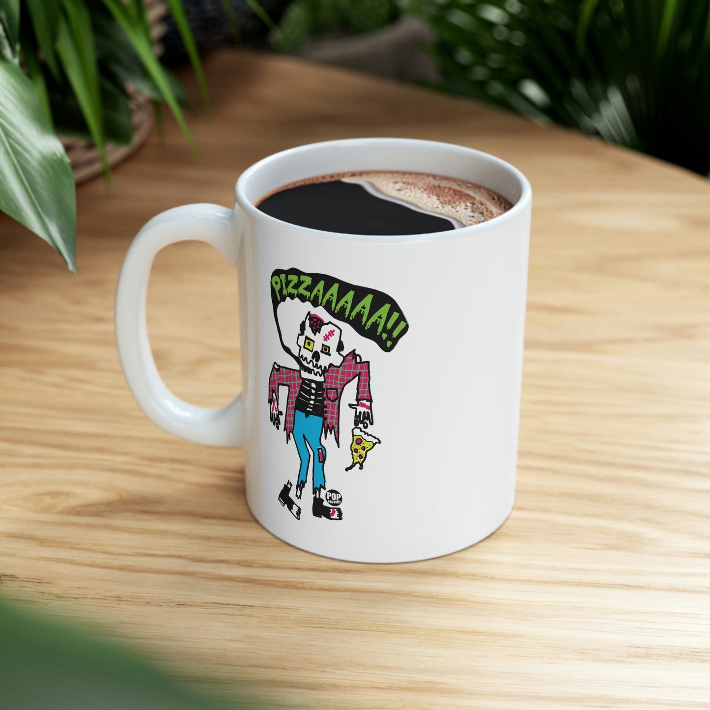 PIZZZZZA ZOMBIE COFFEE MUG