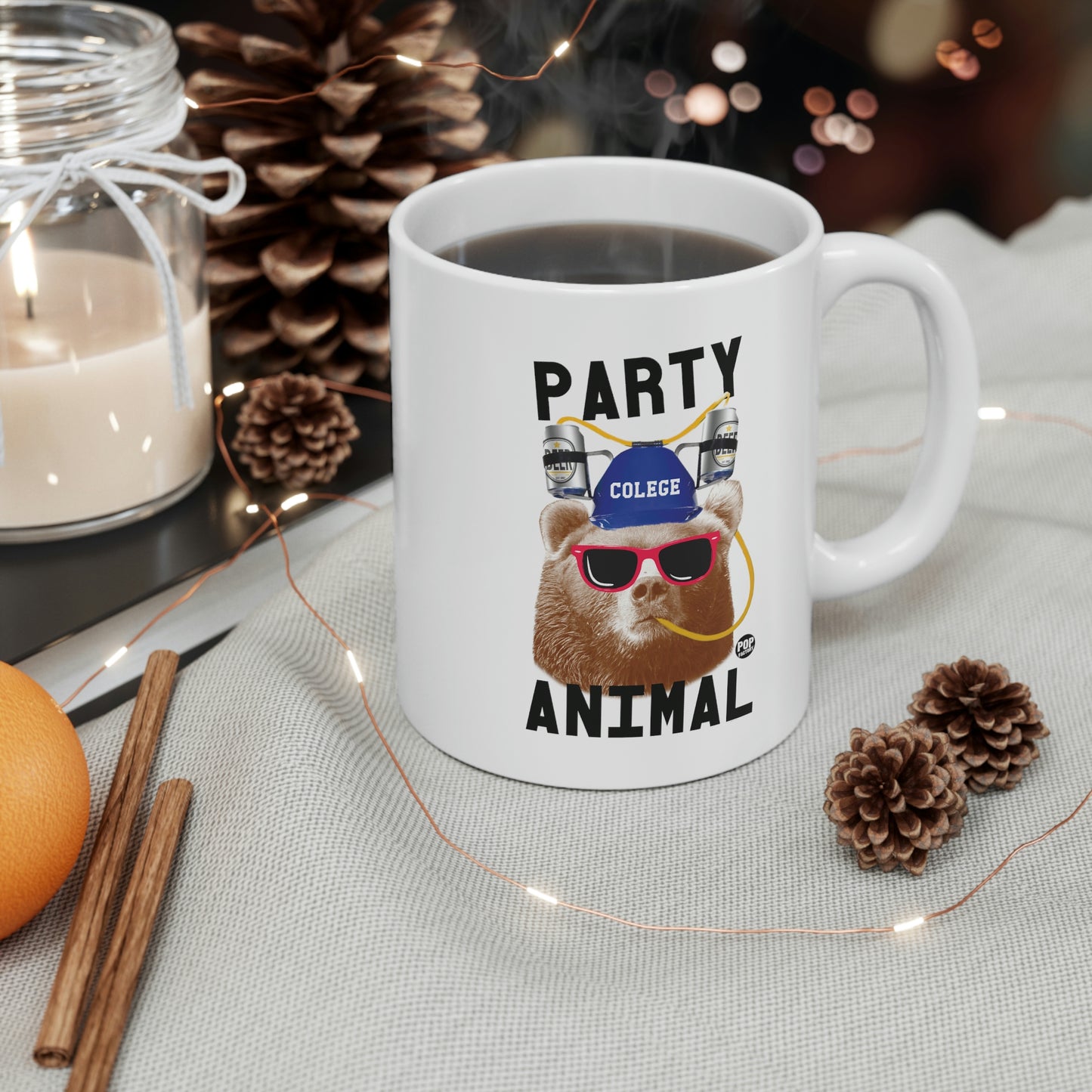 PARTY ANIMAL BEAR  COFFEE MUG