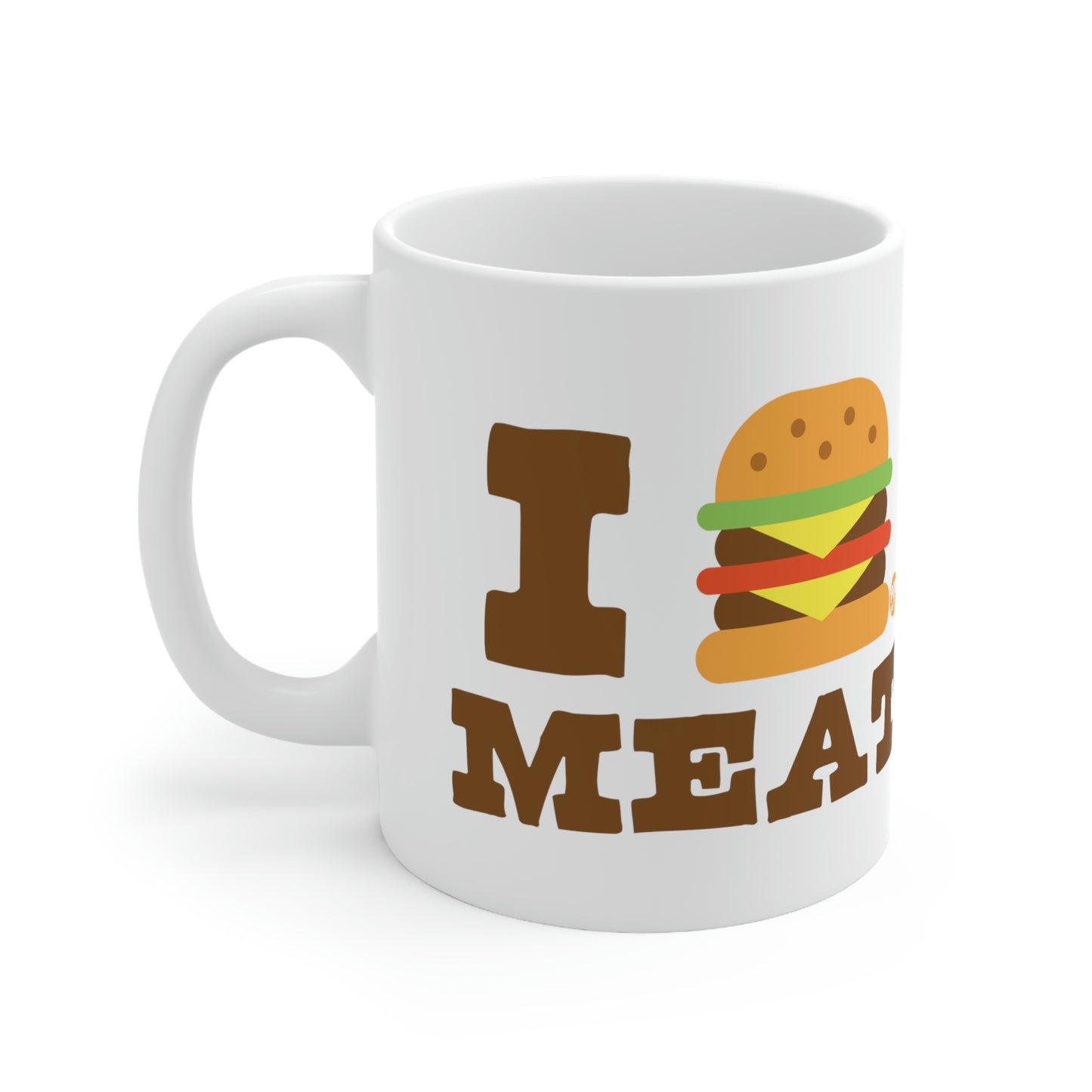 I LOVE MEAT BURGER COFFEE MUG