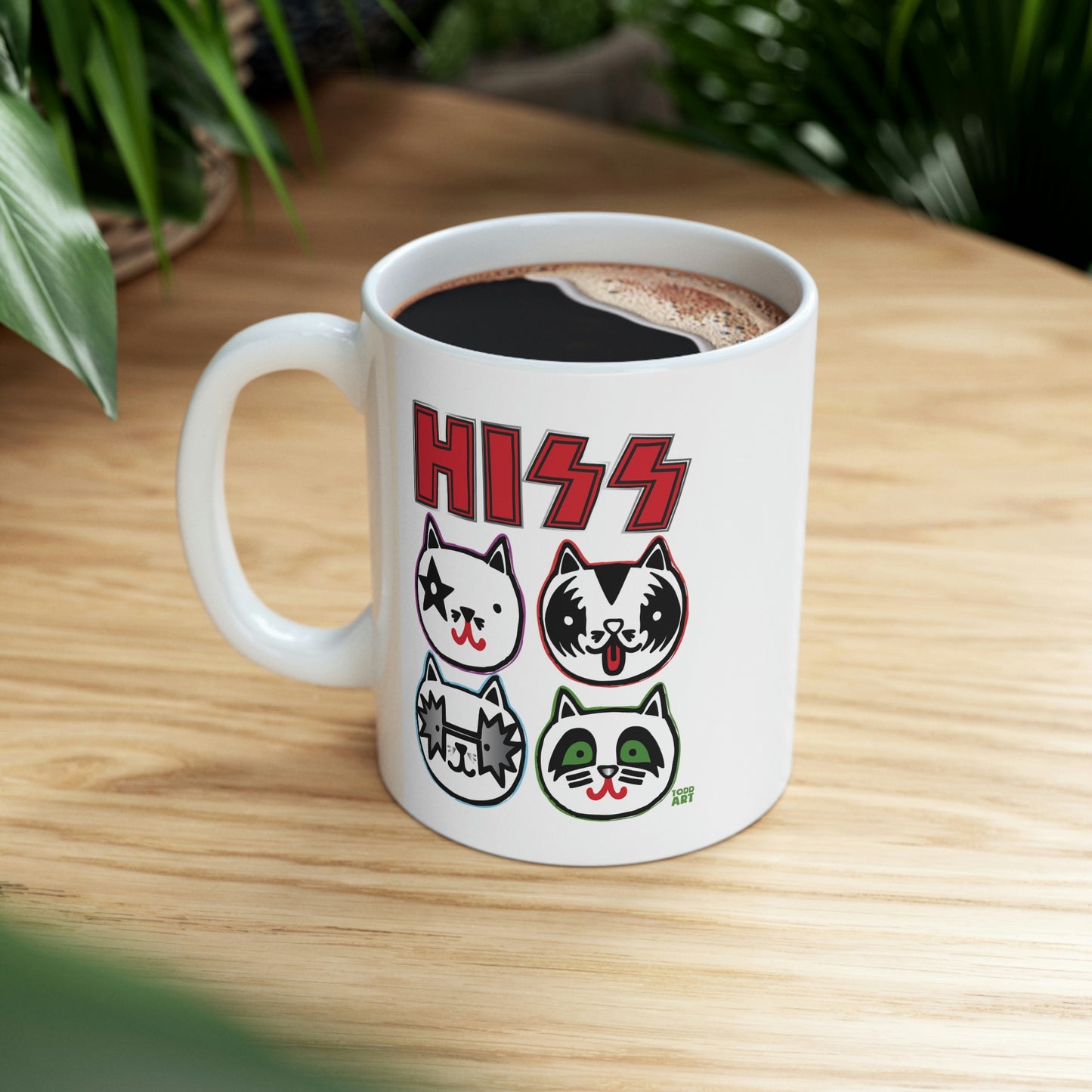 HISS KISS COFFEE MUG