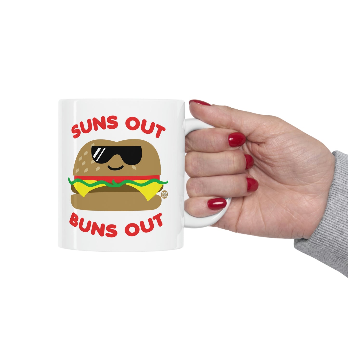 Suns Out Buns Out Burger Mug