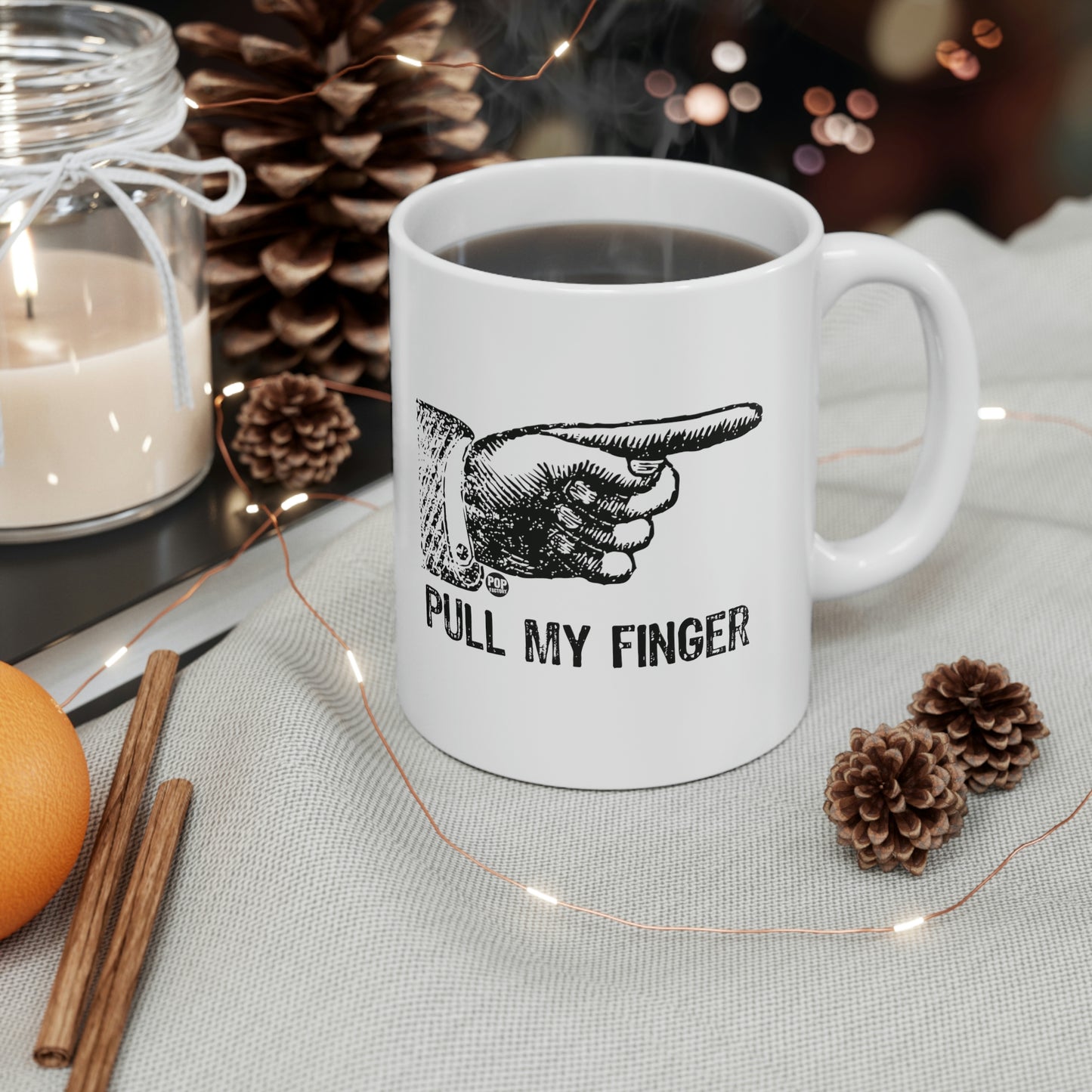 PULL MY FINGER COFFEE MUG