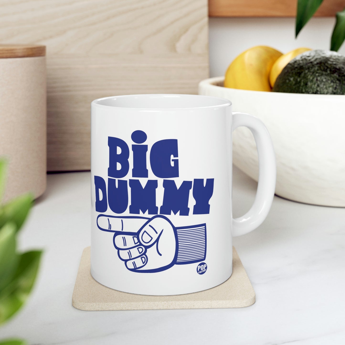 BIG DUMMY FINGER COFFEE MUG