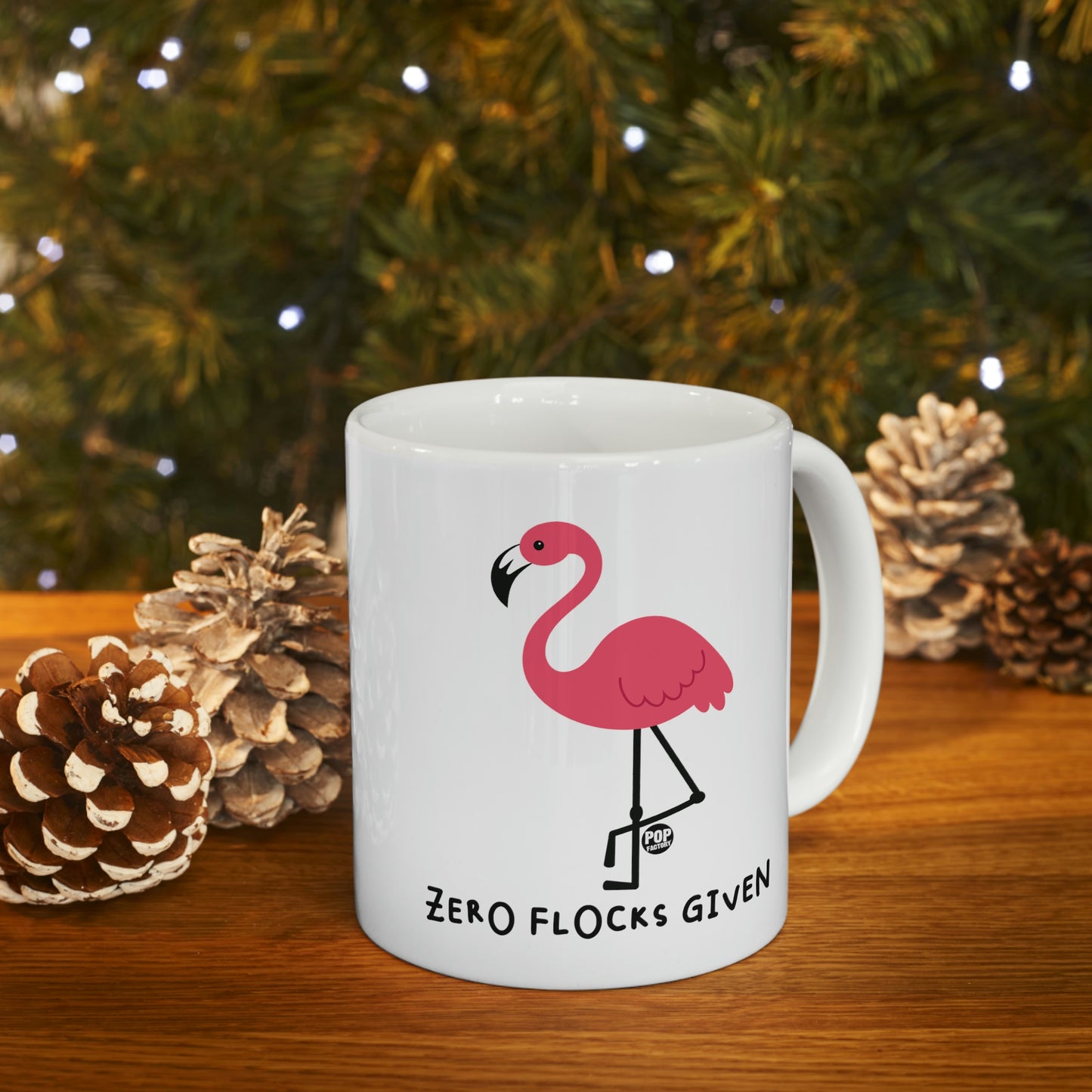 Zero Flocks Given Flamingo Mug