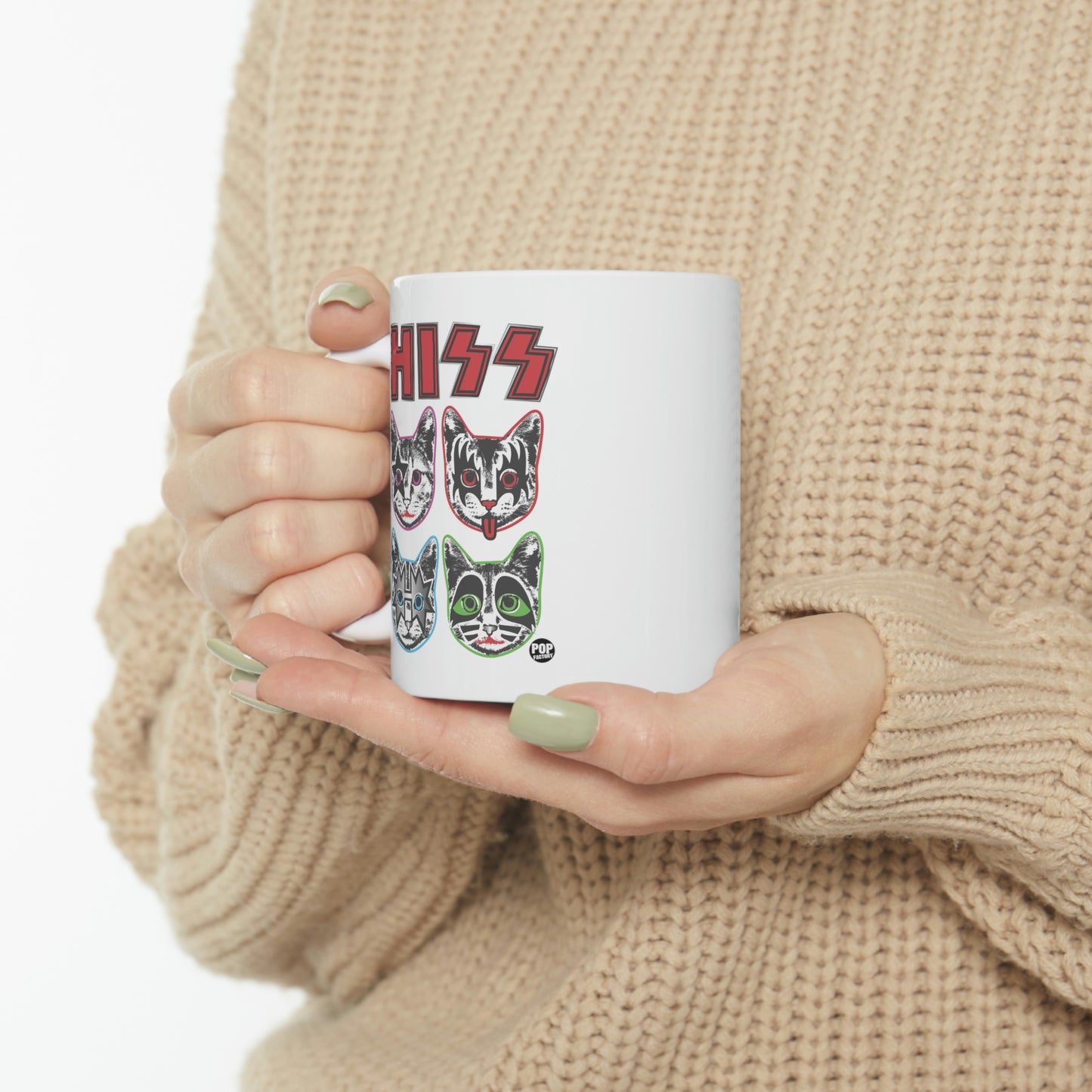 HISS KISS CATS COFFEE MUG