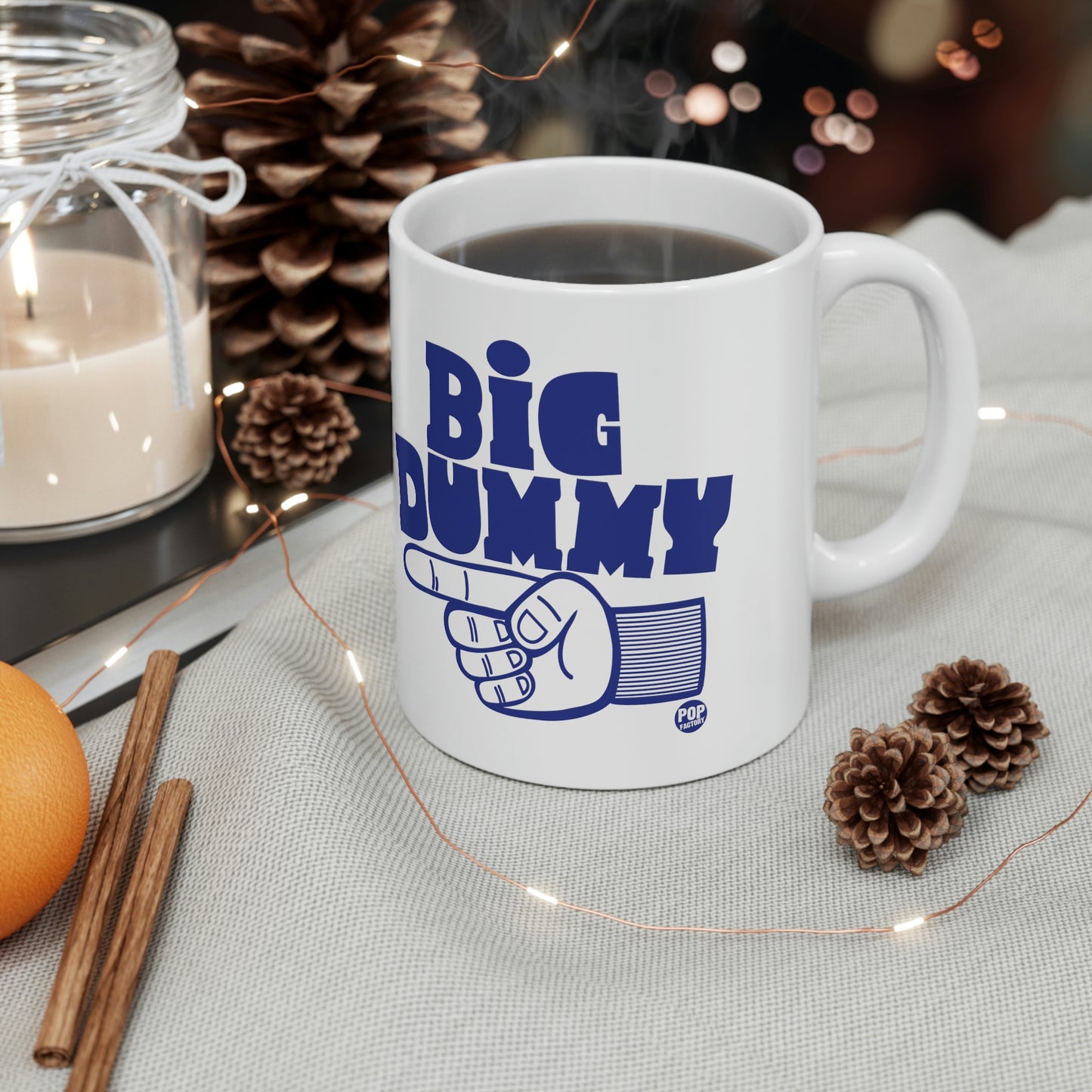 BIG DUMMY FINGER COFFEE MUG