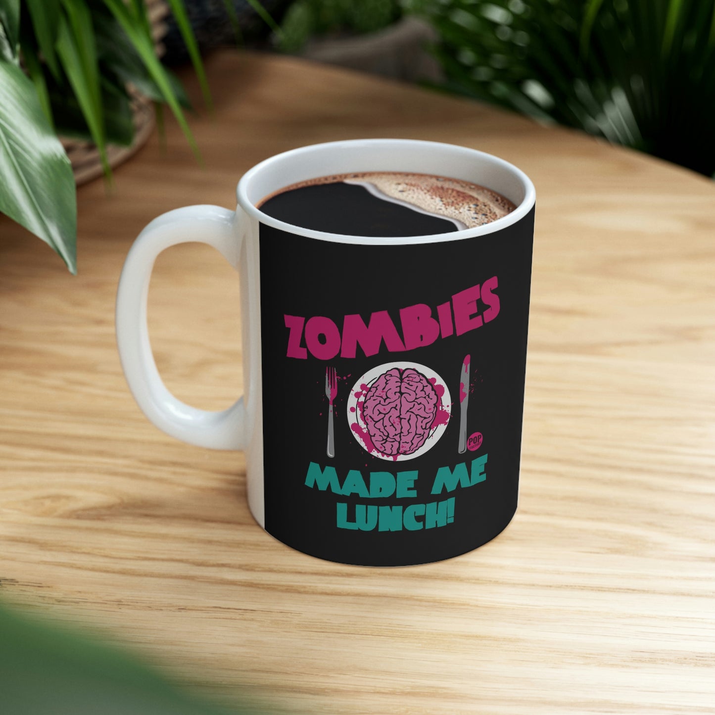 ZOMBIES MADE LUNCH COFFEE MUG