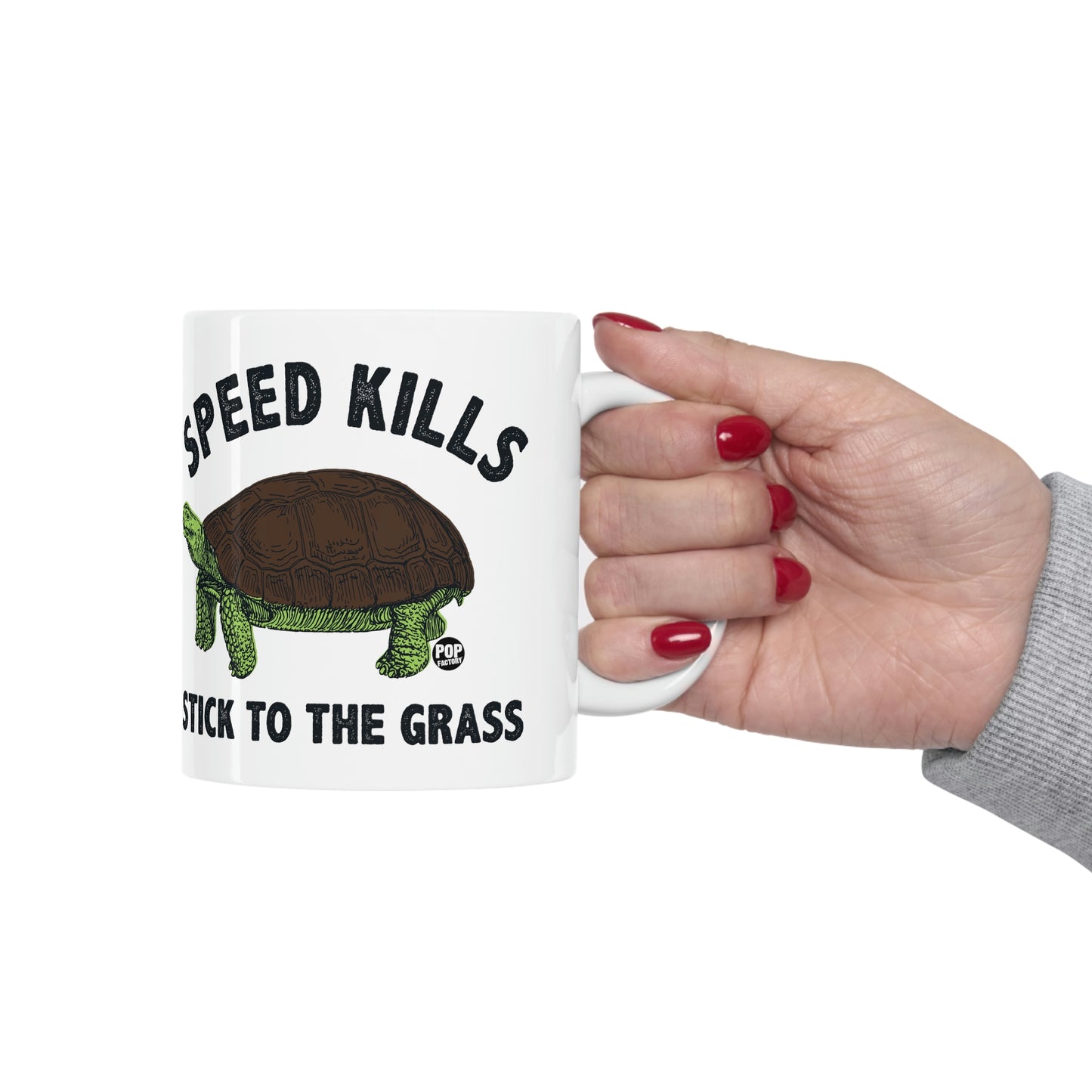 Speed Kills Grass Turtle Mug