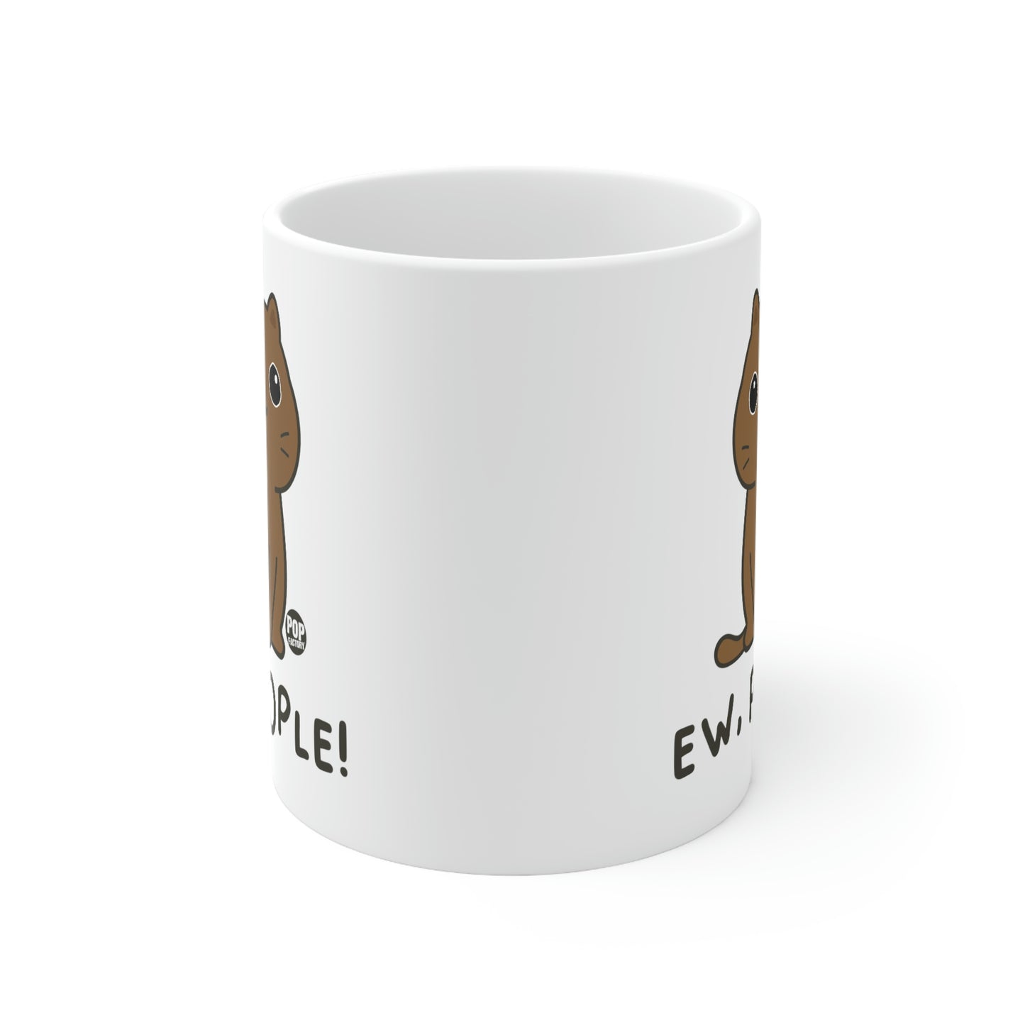 EW PEOPLE CAT COFFEE MUG