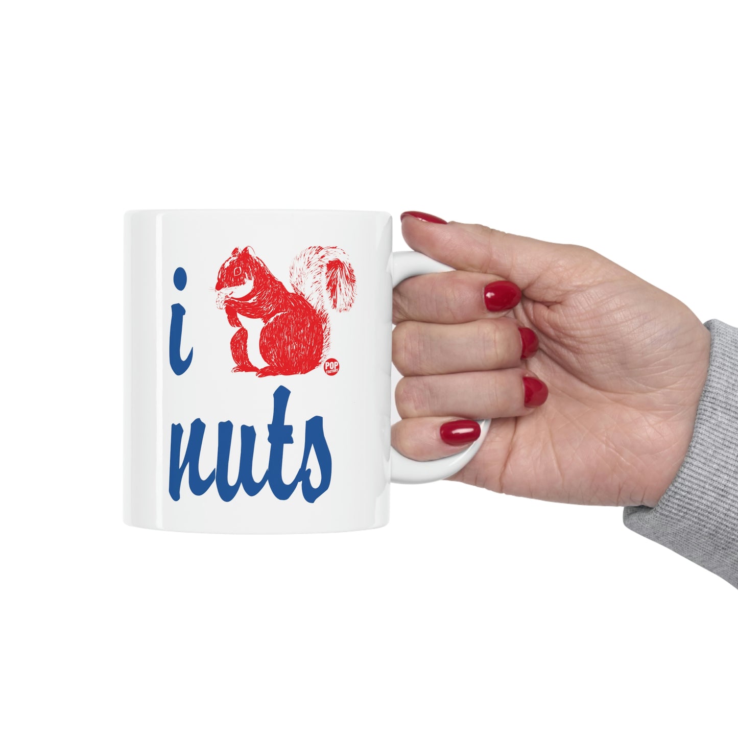 I LOVE NUTS! SQUIRREL COFFEE MUG