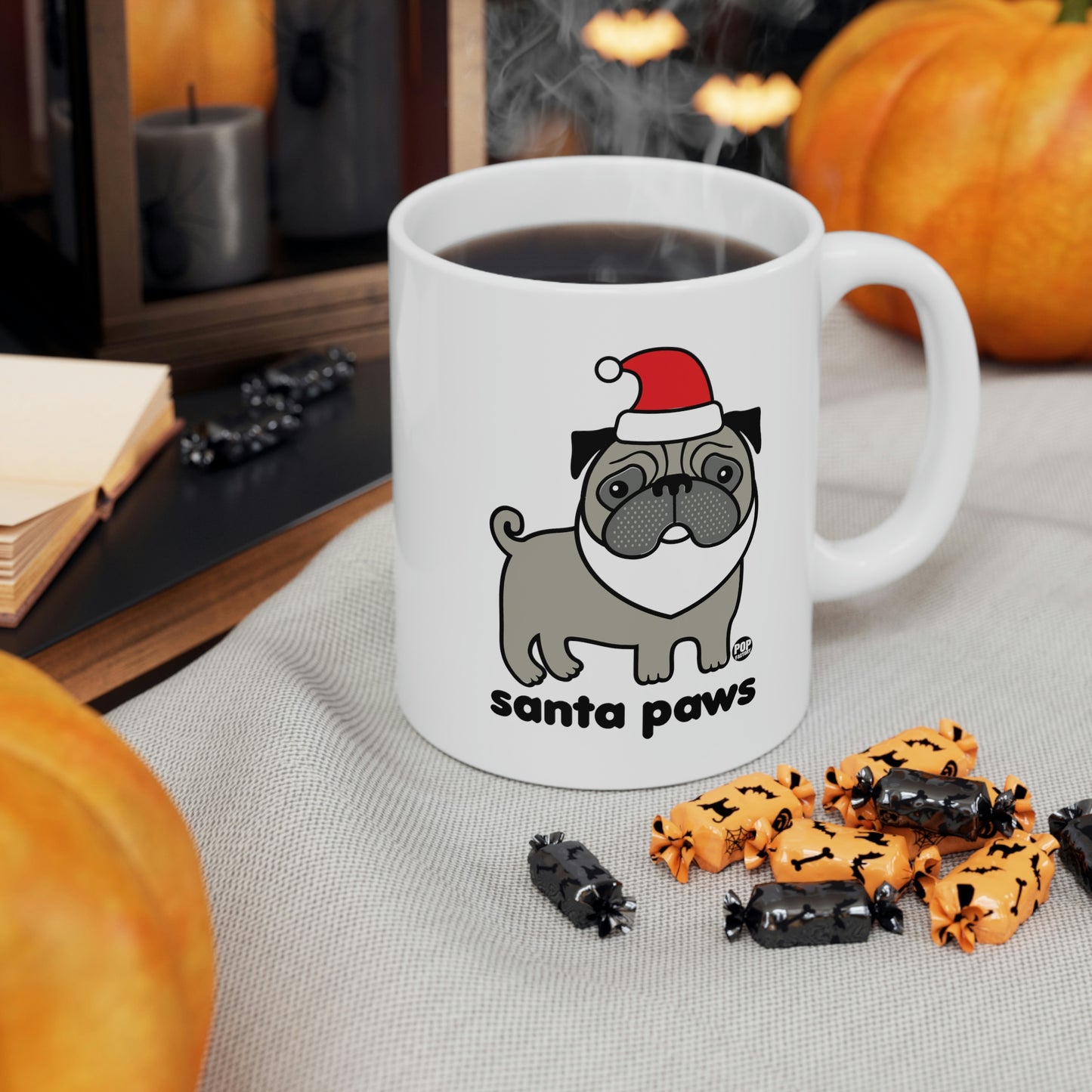 Santa Paws Pug Mug