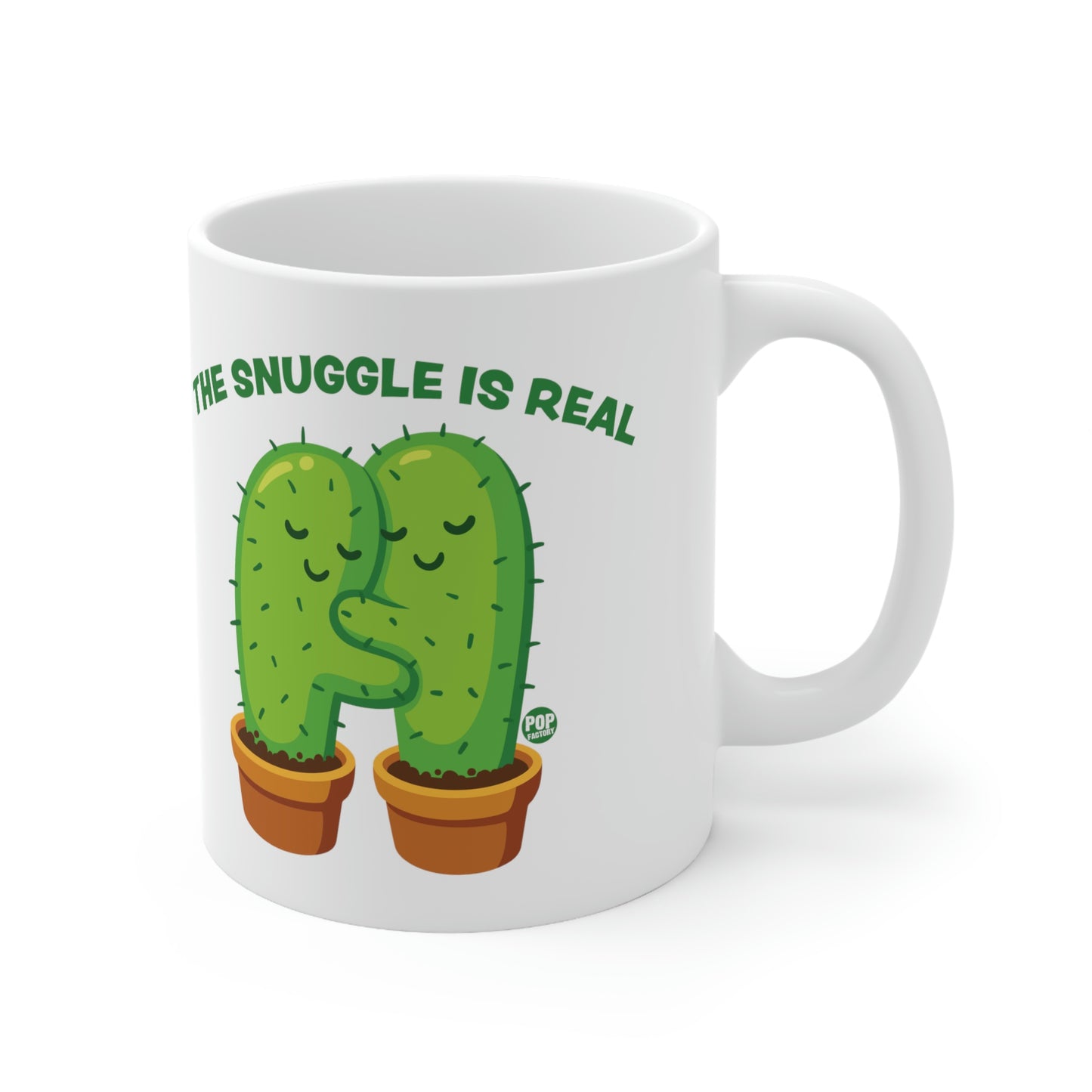 Snuggle Is Real Cactus Mug