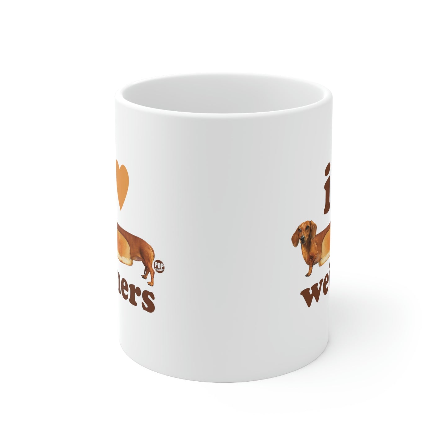 I LOVE WEINERS DOG COFFEE MUG