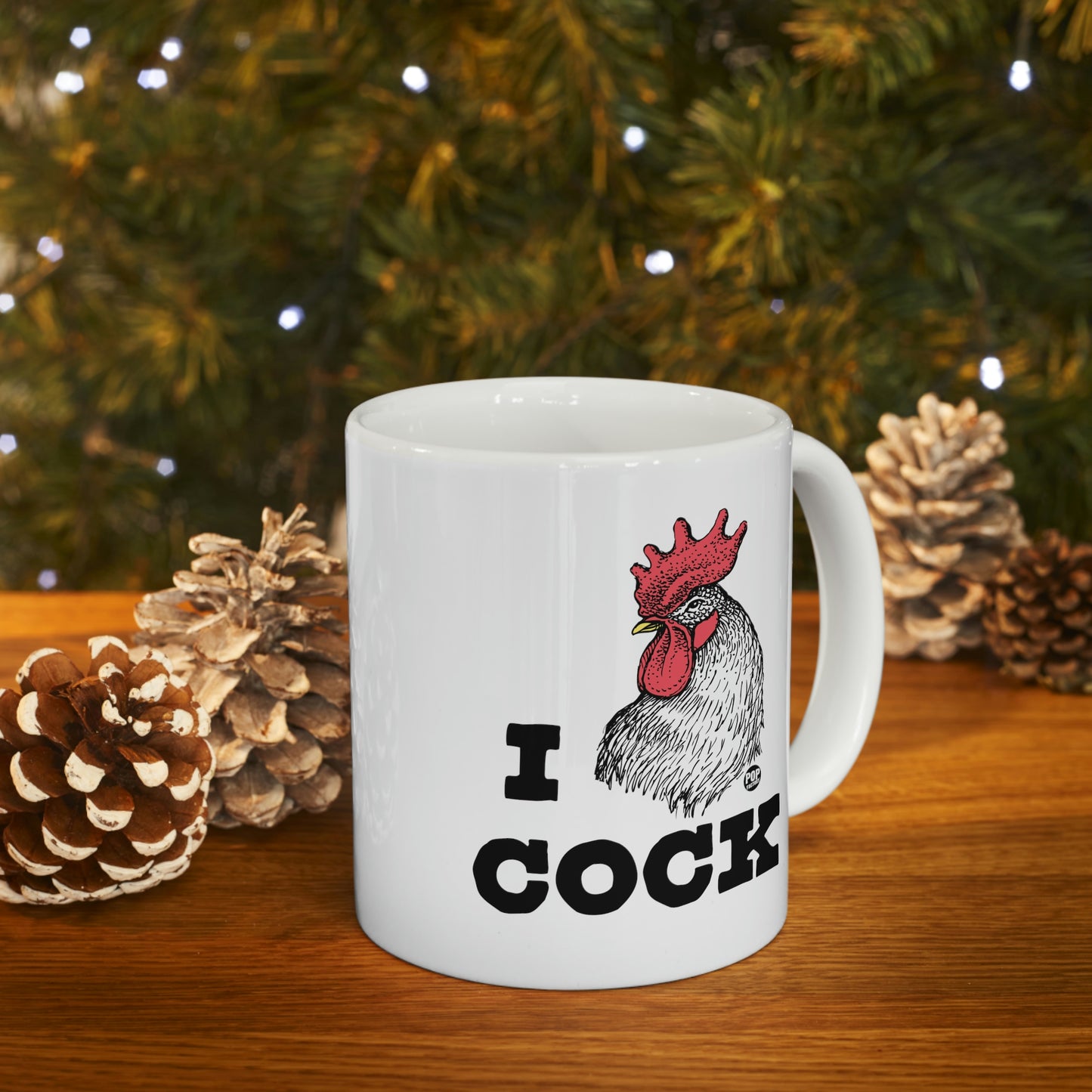 I LOVE COCK! ROOSTER COFFEE MUG