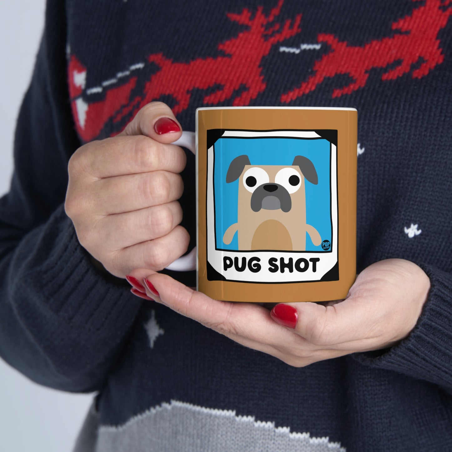 PUG SHOT PUG COFFEE MUG