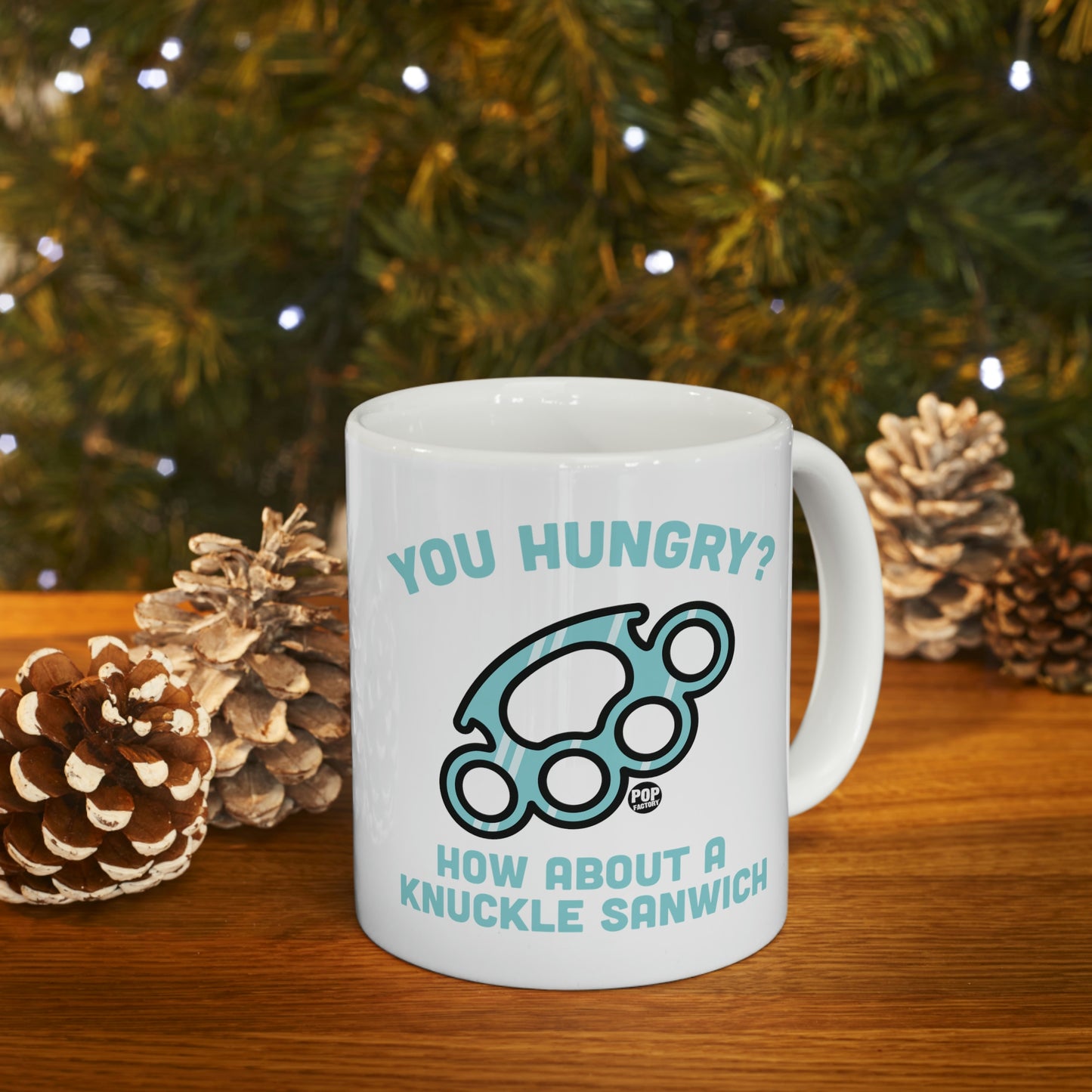 HUNGRY KNUCKLE SANDWICH COFFEE MUG