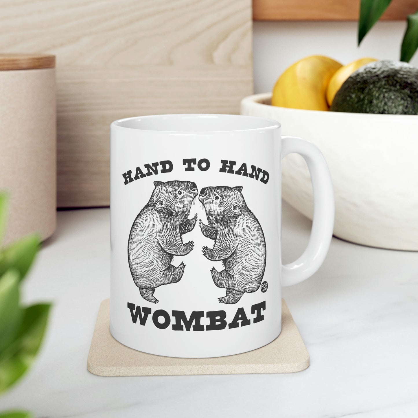 HAND TO HAND WOMBAT COFFEE MUG