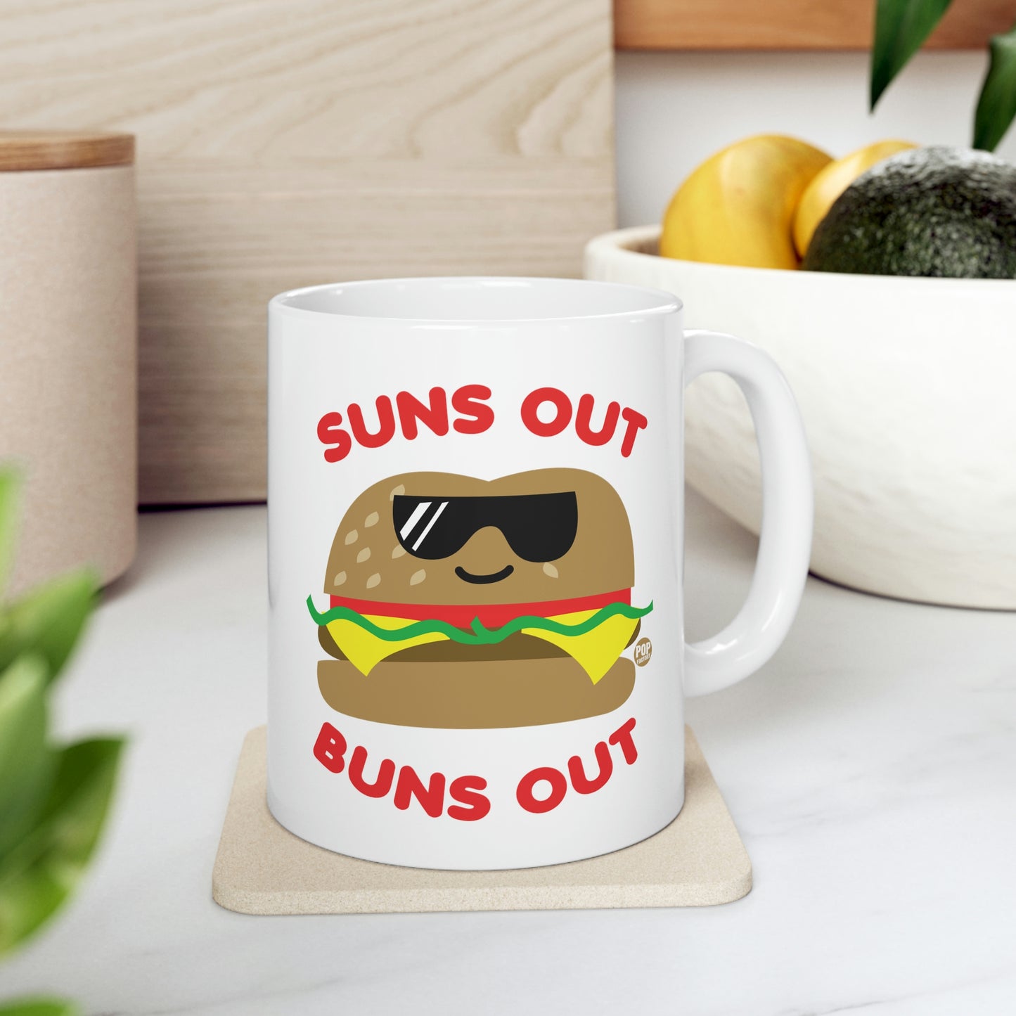 Suns Out Buns Out Burger Mug