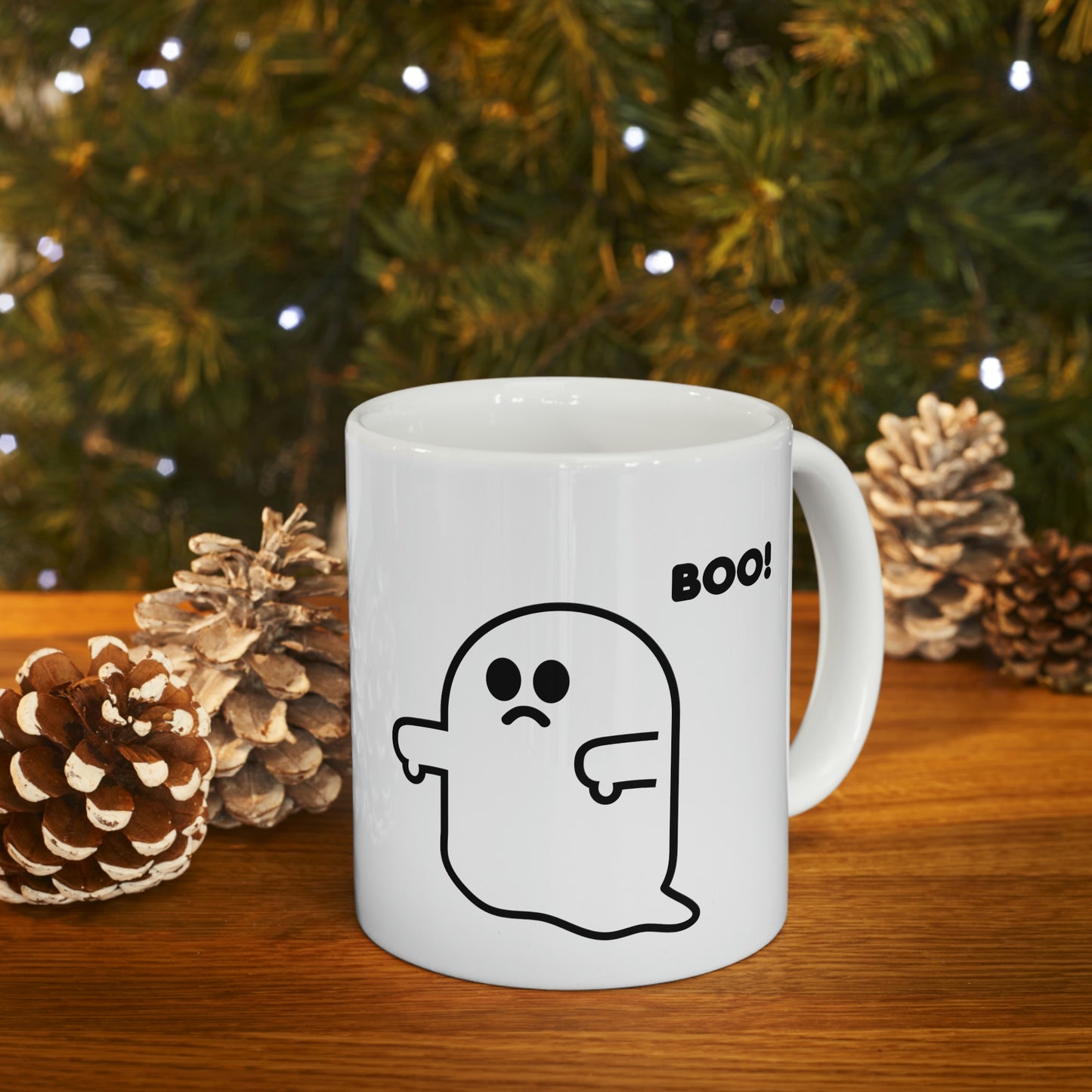 BOO GHOST COFFEE MUG