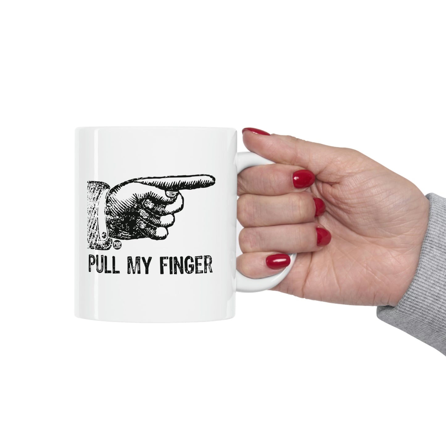 PULL MY FINGER COFFEE MUG