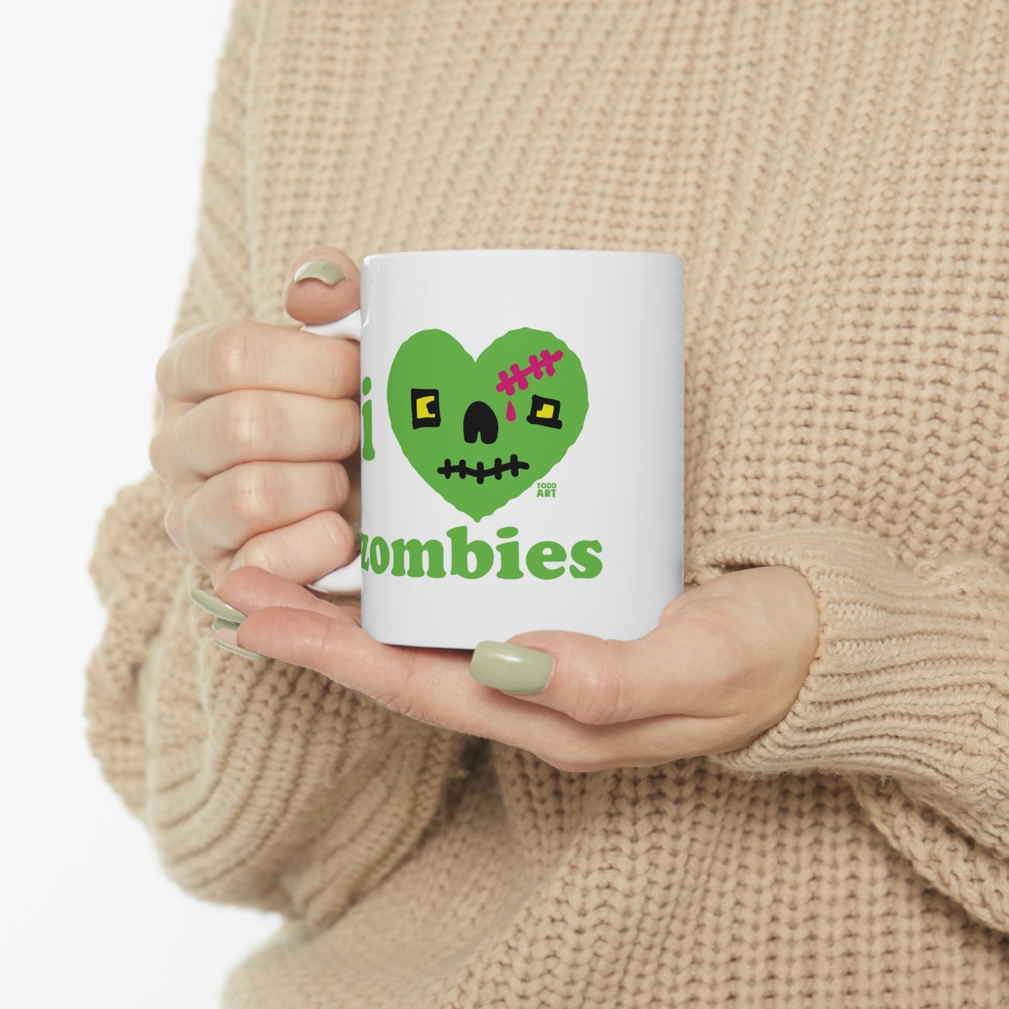 I LOVE ZOMBIES COFFEE MUG