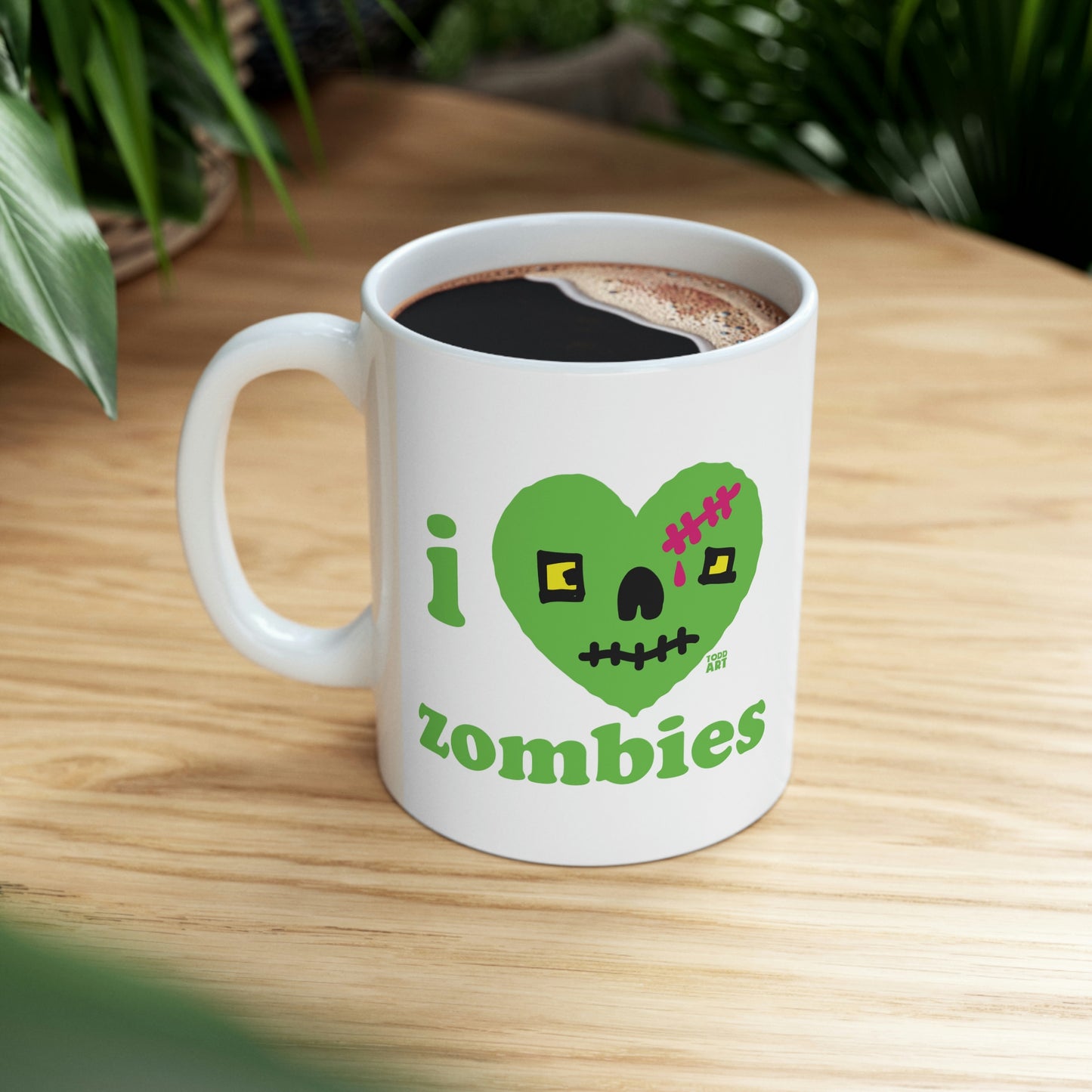 I LOVE ZOMBIES COFFEE MUG