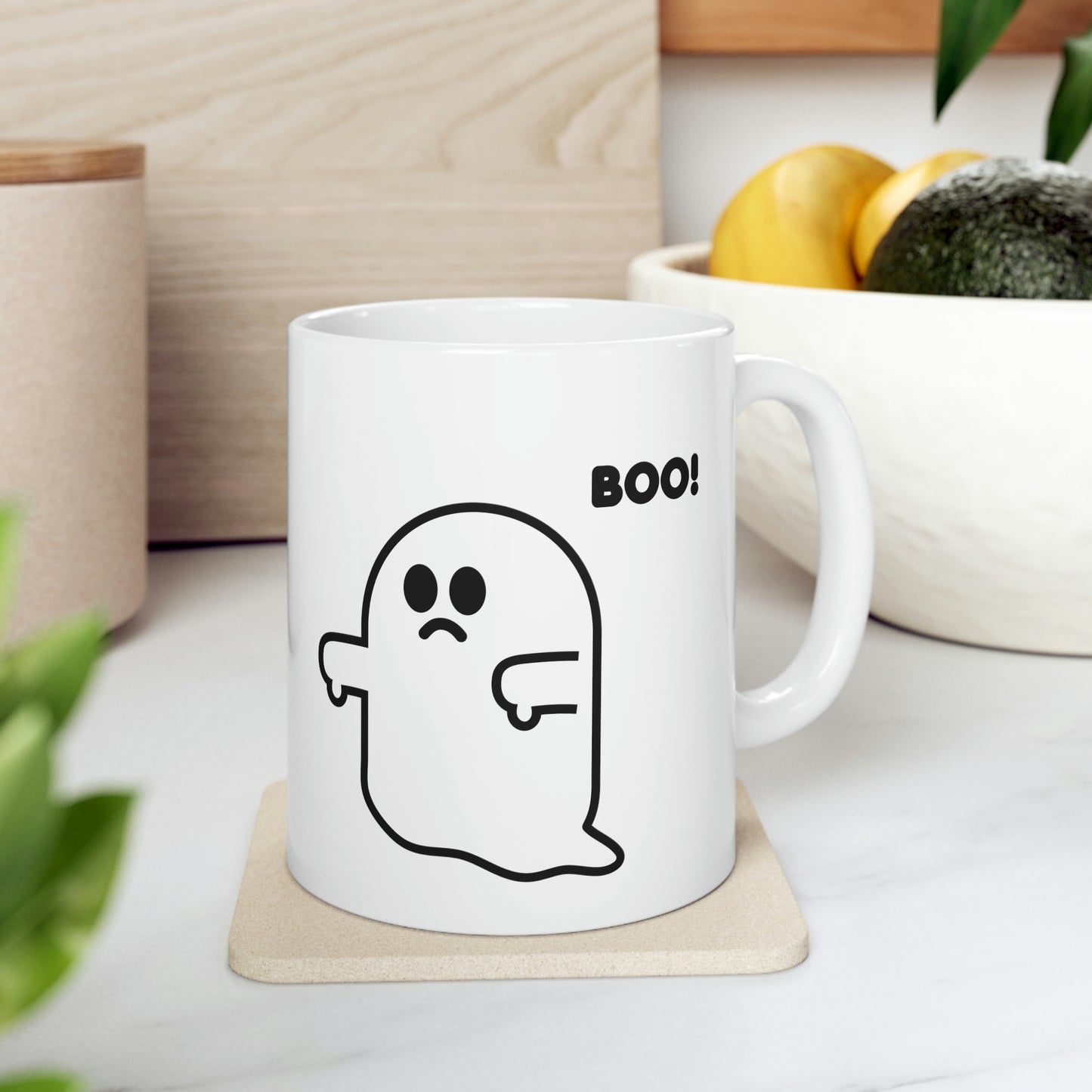 BOO GHOST COFFEE MUG