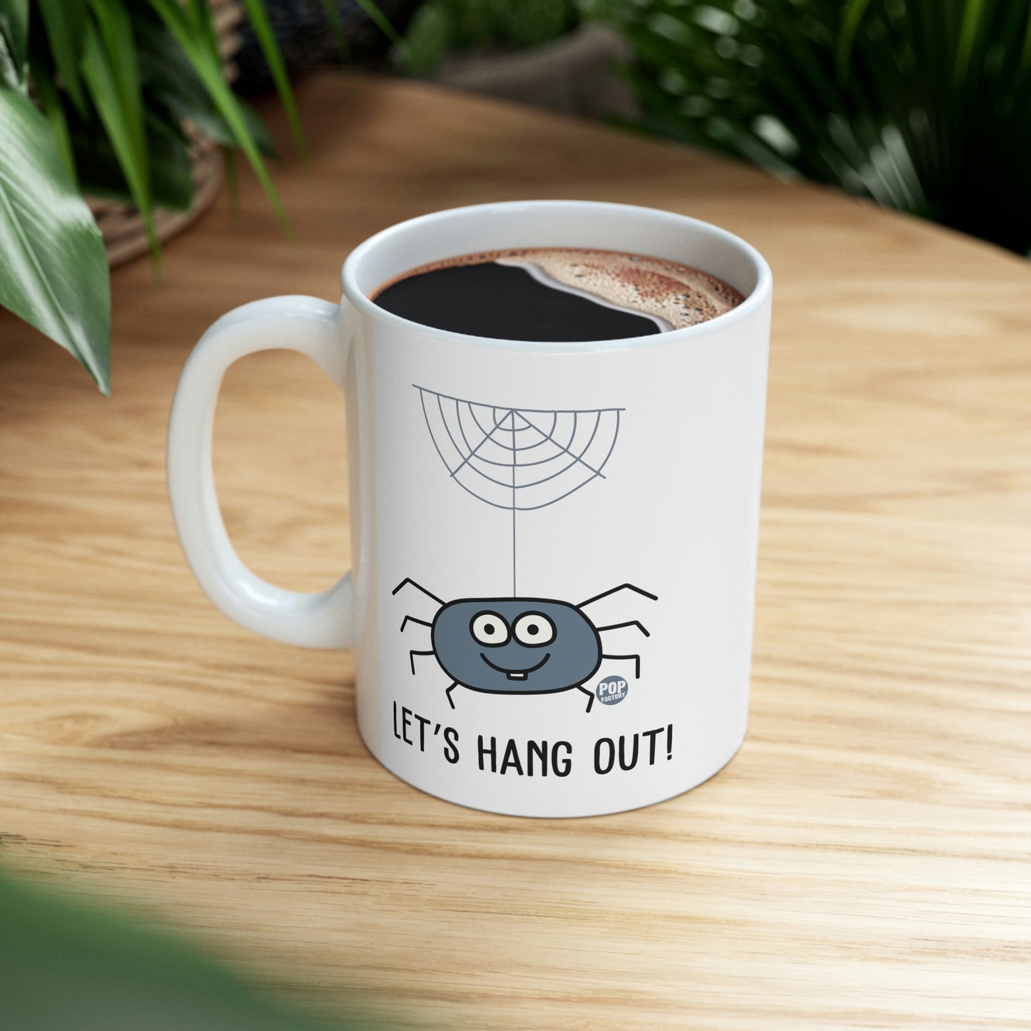 Let's Hang Out Spider Coffee Mug