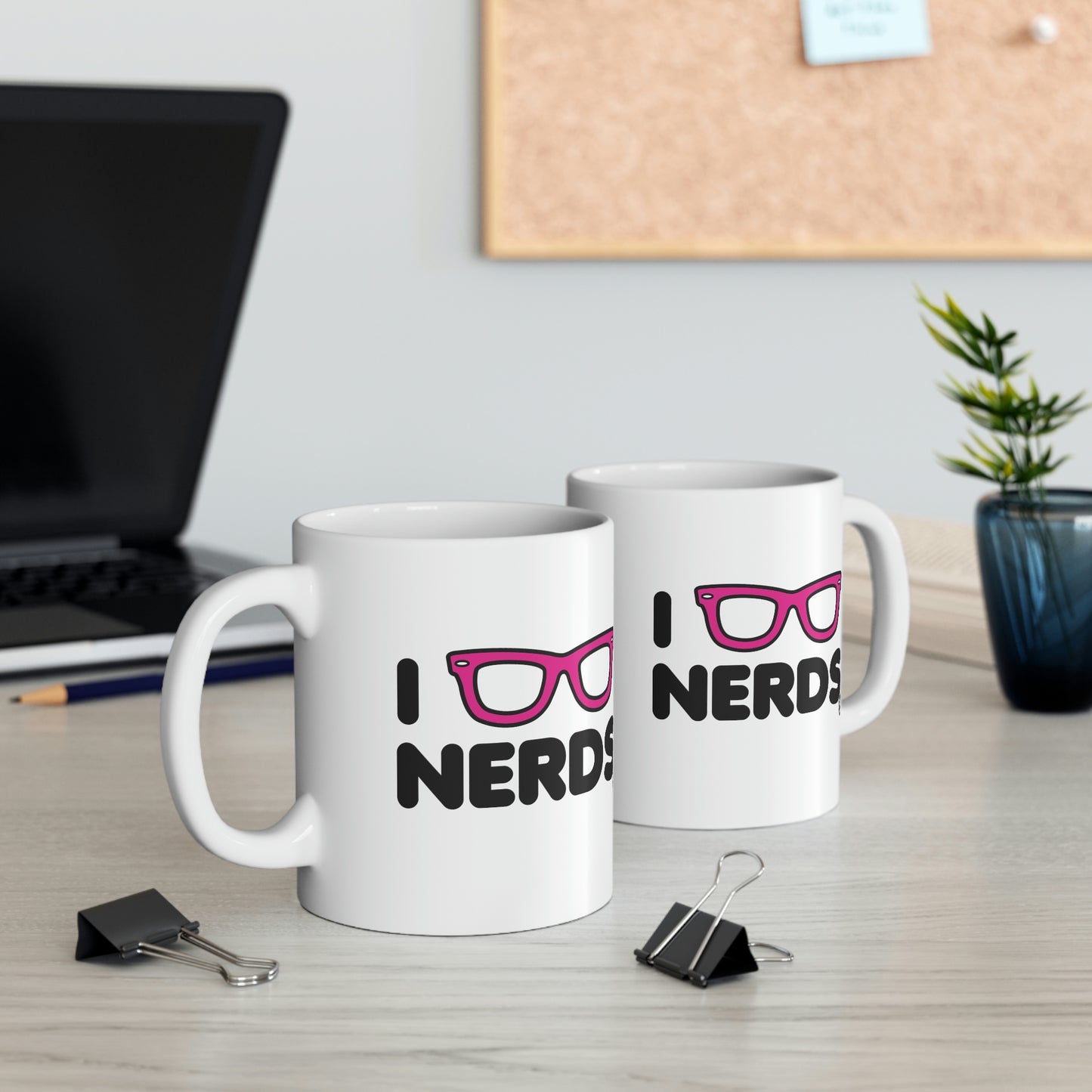 I Love Nerds Glasses Coffee Mug