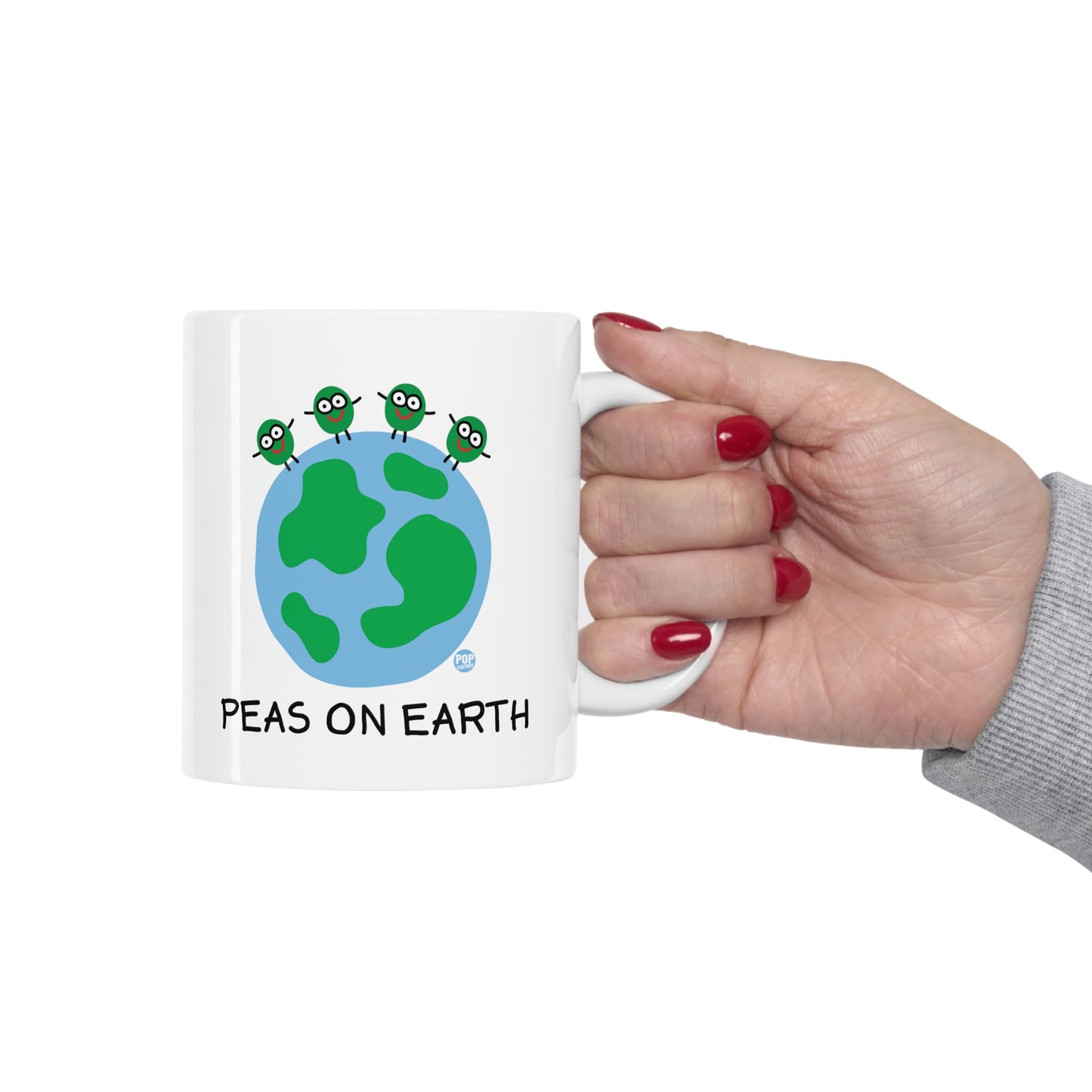 PEAS ON EARTH COFFEE MUG