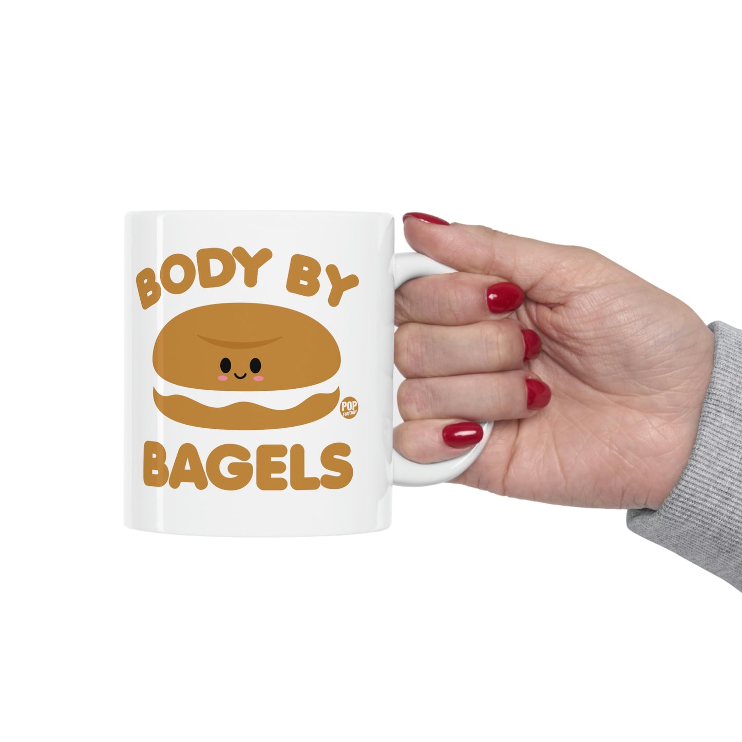 BODY BY BAGELS COFFEE MUG