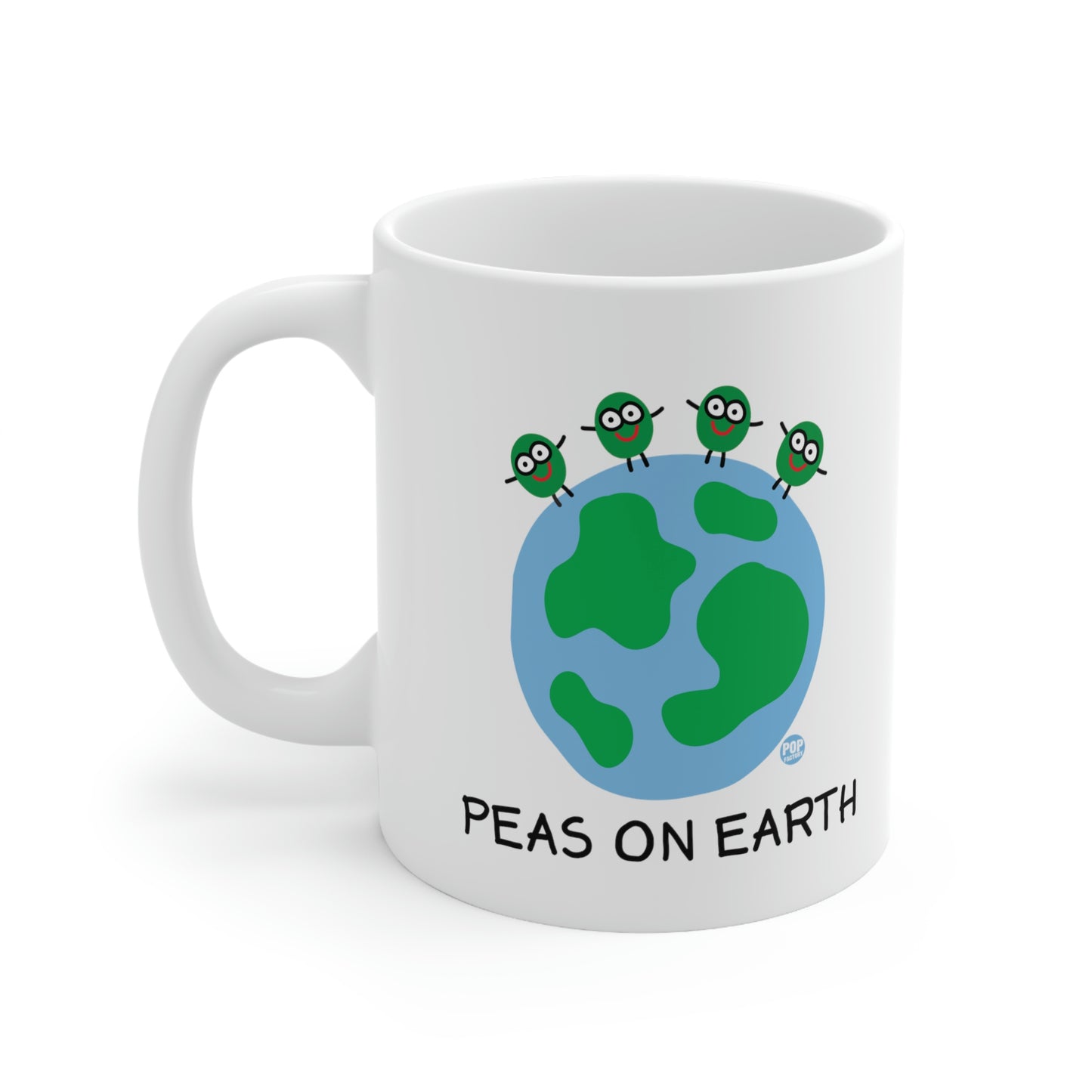 PEAS ON EARTH COFFEE MUG