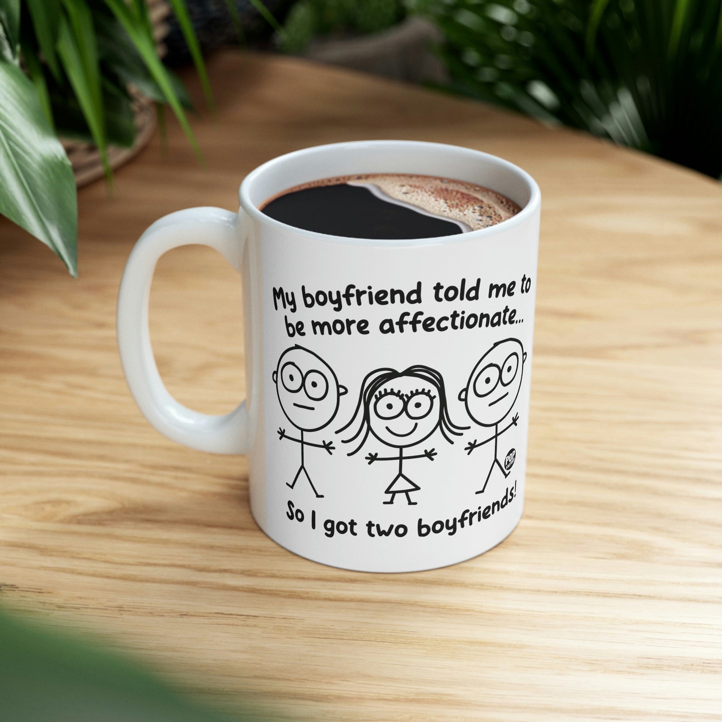 Two Boyfriends Girl Mug