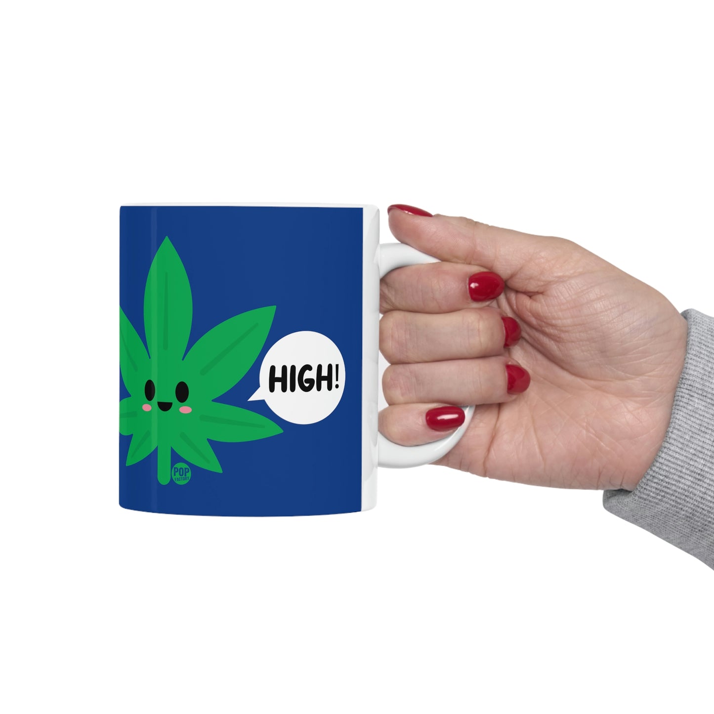 HIGH POT LEAF COFFEE MUG