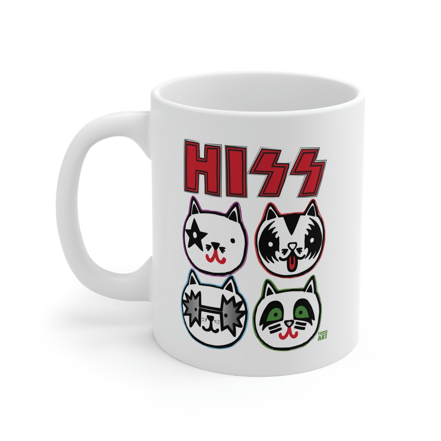 HISS KISS COFFEE MUG