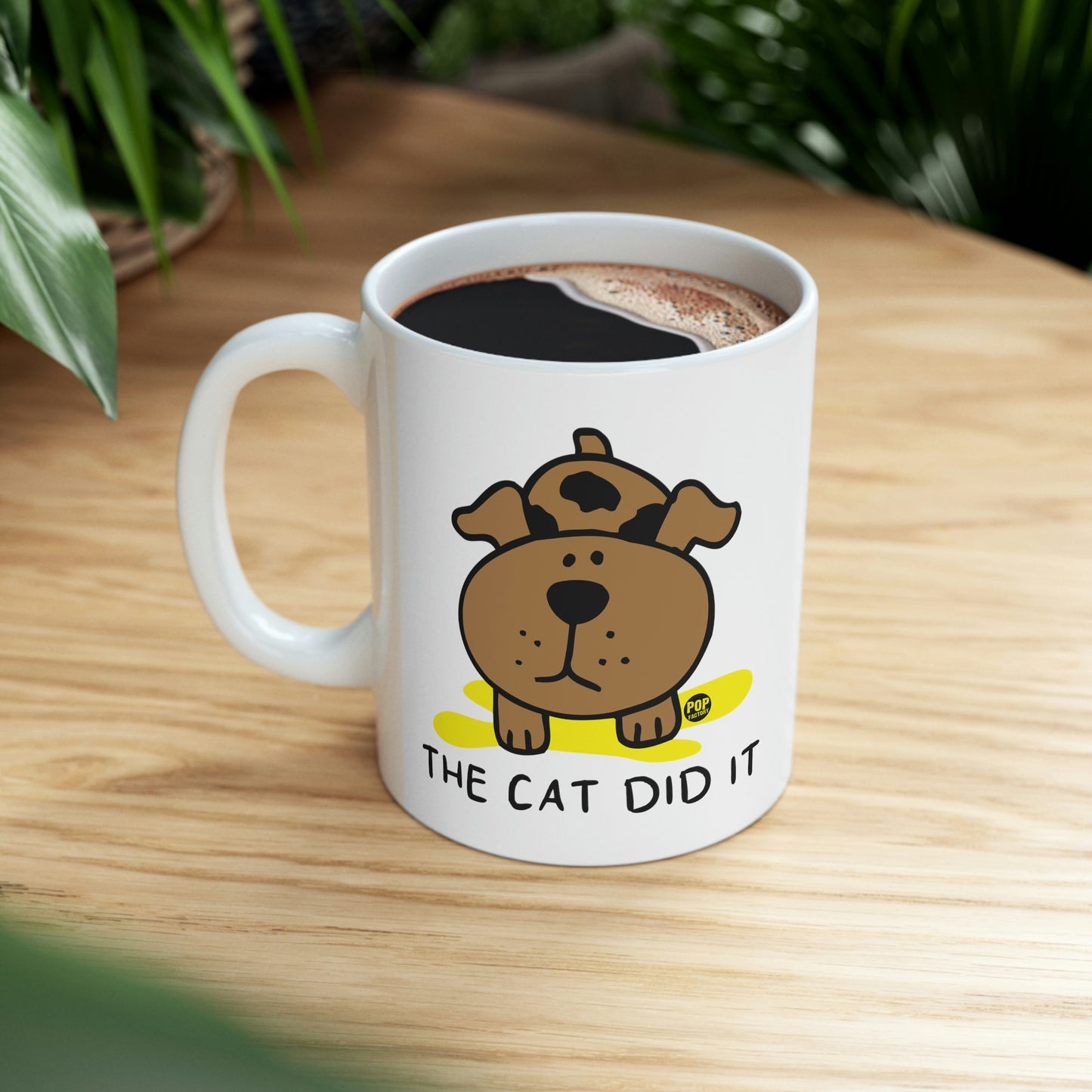 CAT DID IT COFFEE MUG