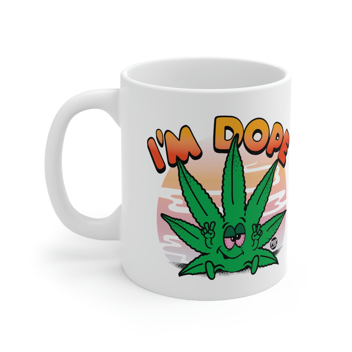 I'M DOPE POT LEAF COFFEE MUG