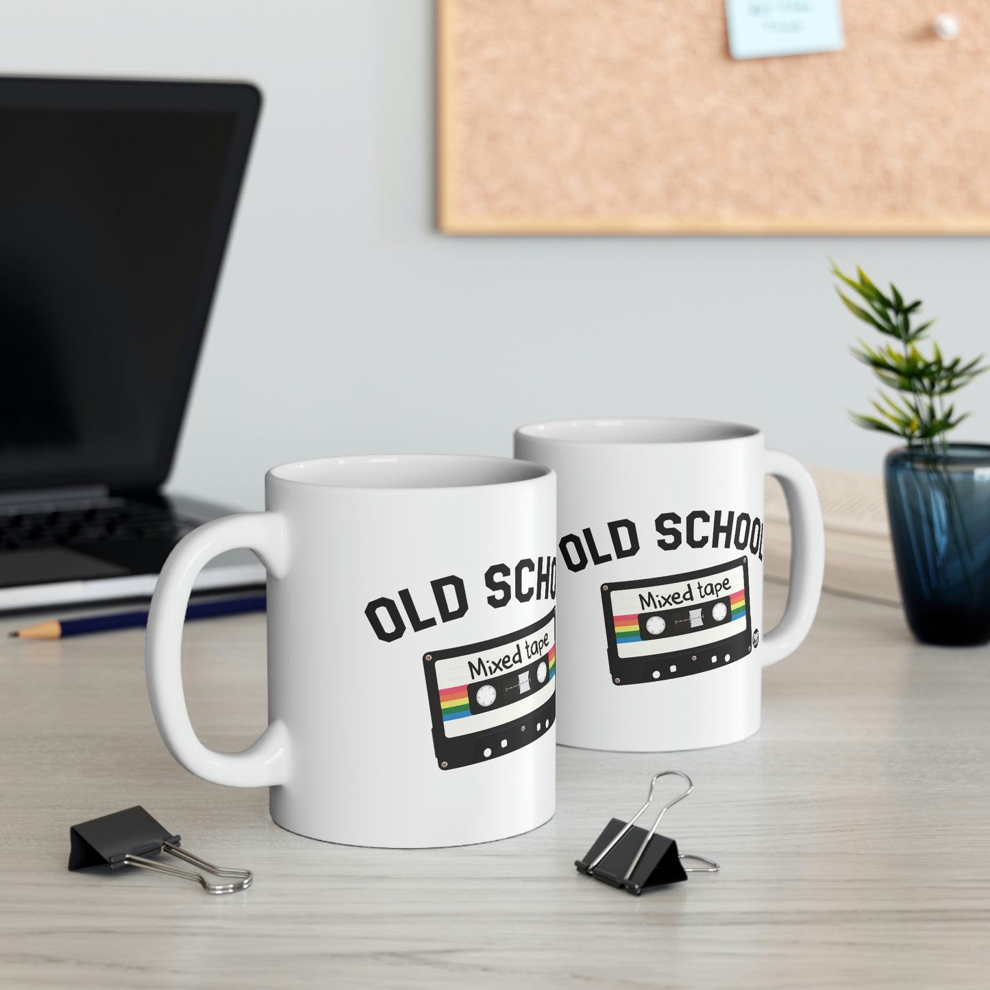 OLD SCHOOL MIXED TAPE COFFEE MUG