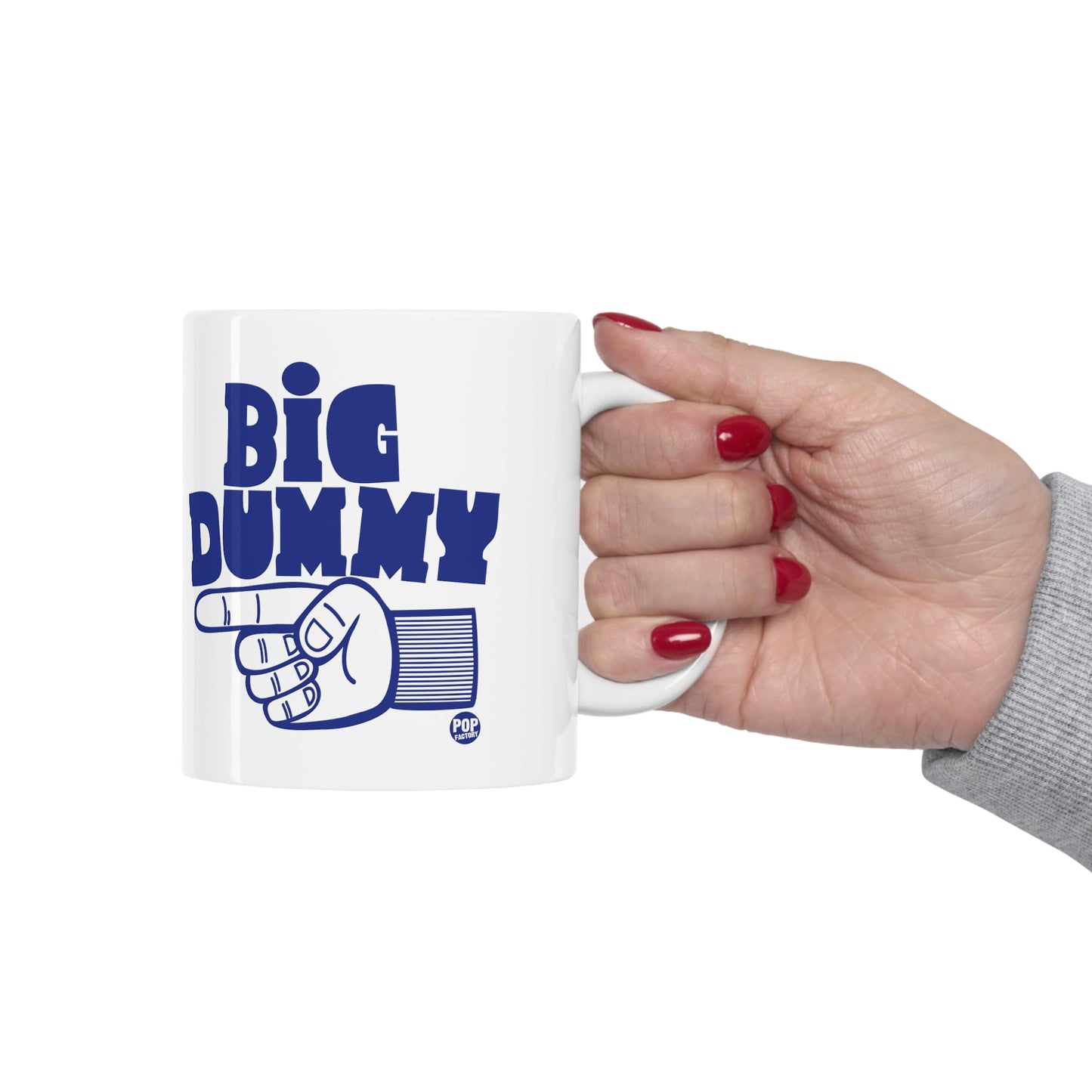 BIG DUMMY FINGER COFFEE MUG