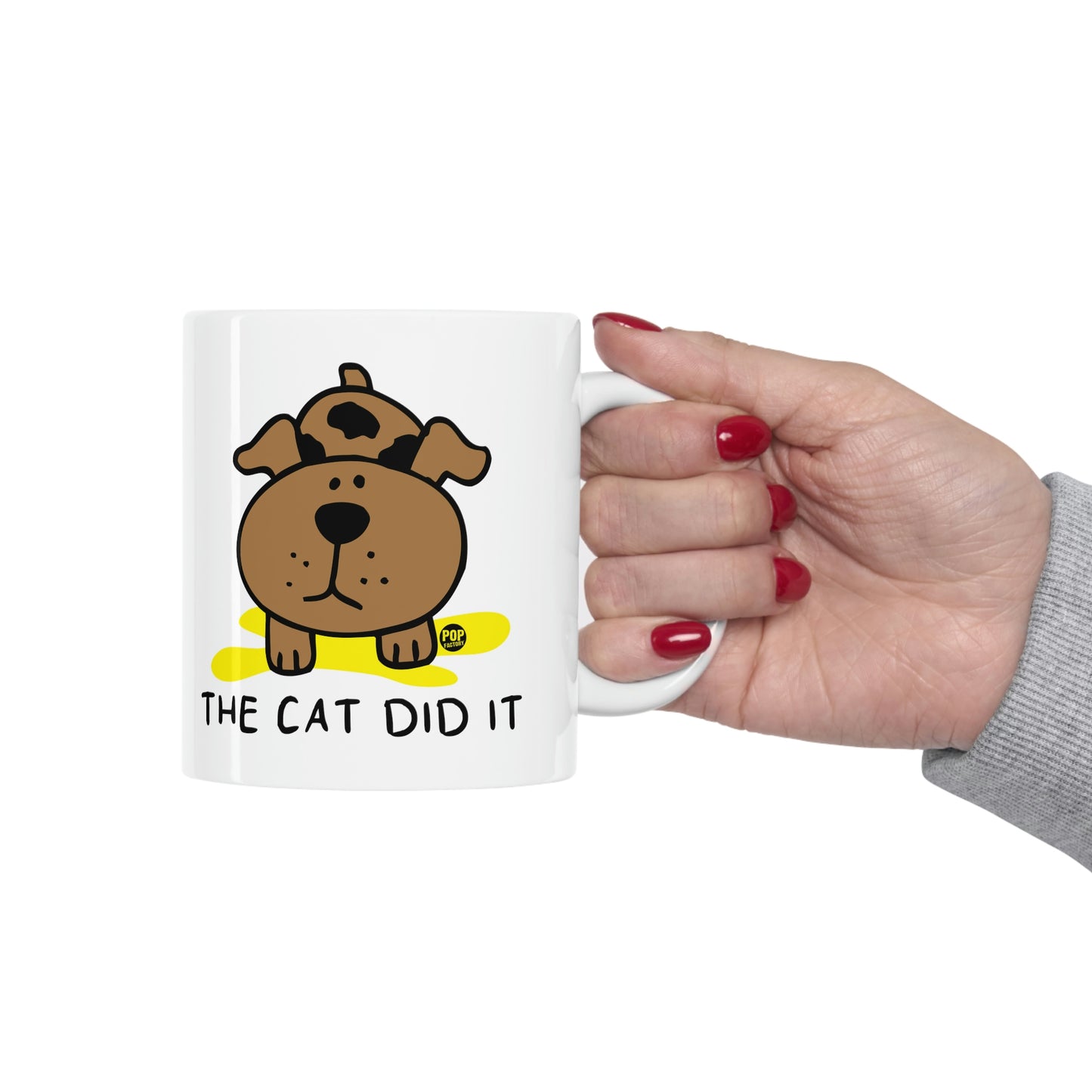 CAT DID IT COFFEE MUG