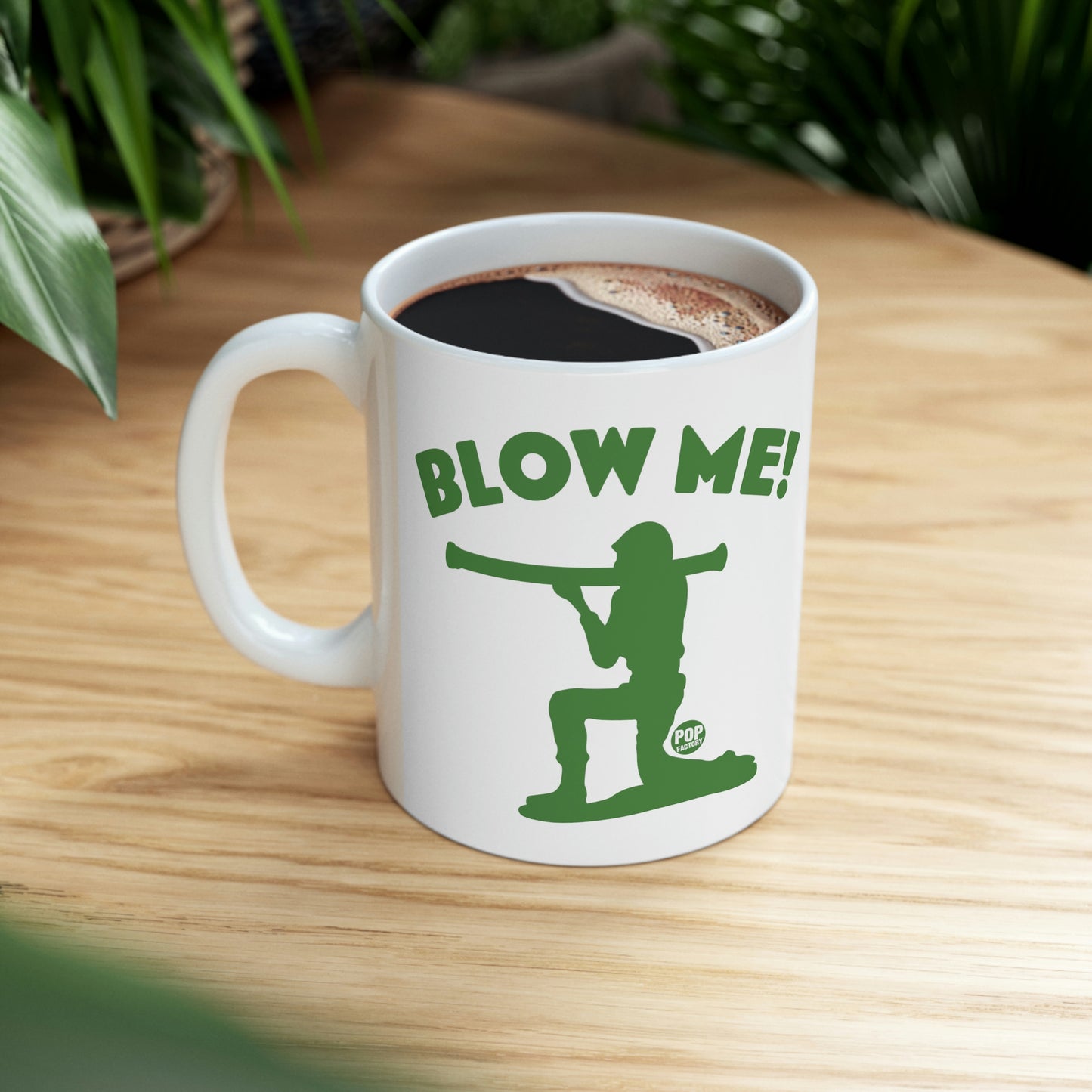 BLOW ME ARMY SOLDIER COFFEE MUG