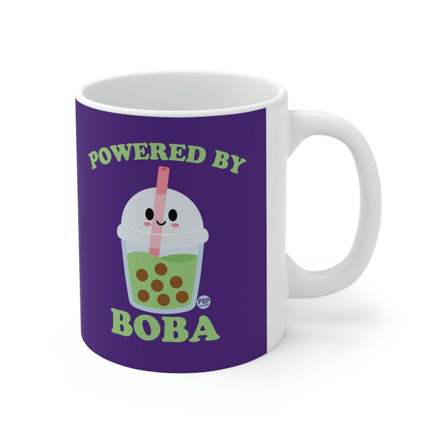 POWERED BY BOBA COFFEE MUG