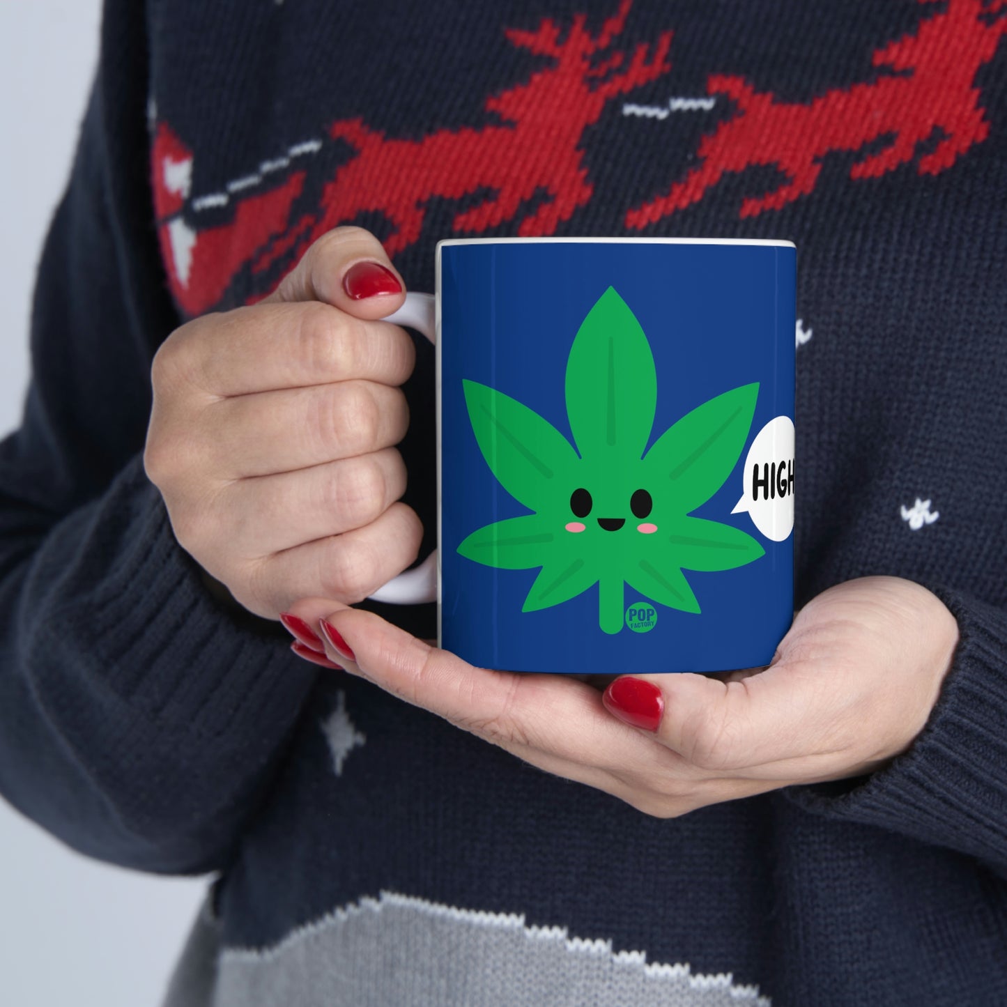 HIGH POT LEAF COFFEE MUG