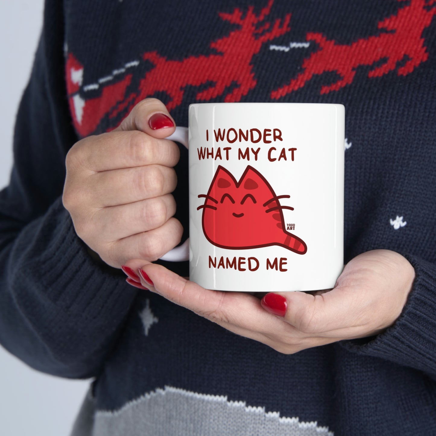 Wonder What My Cat Named Me Mug