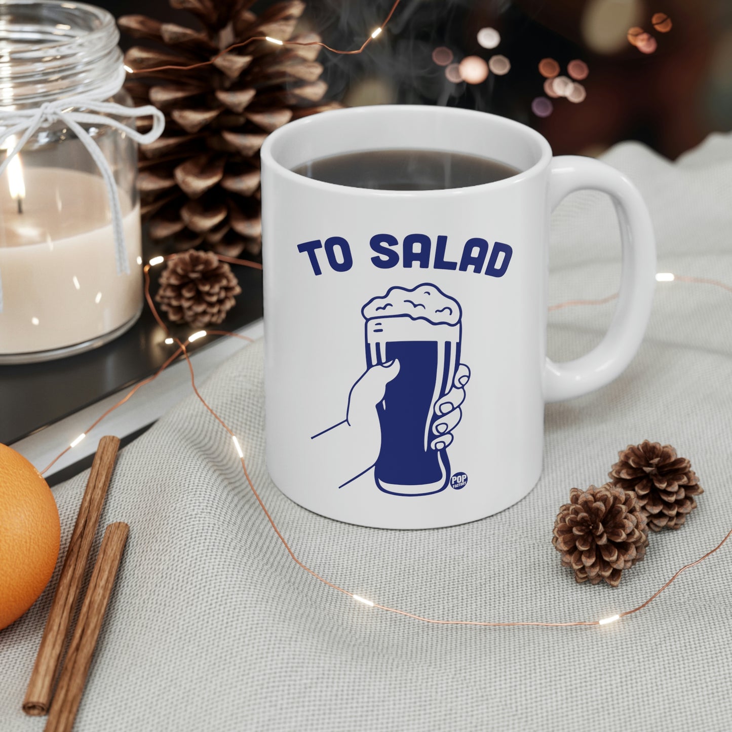 To Salad Beer Toast Mug