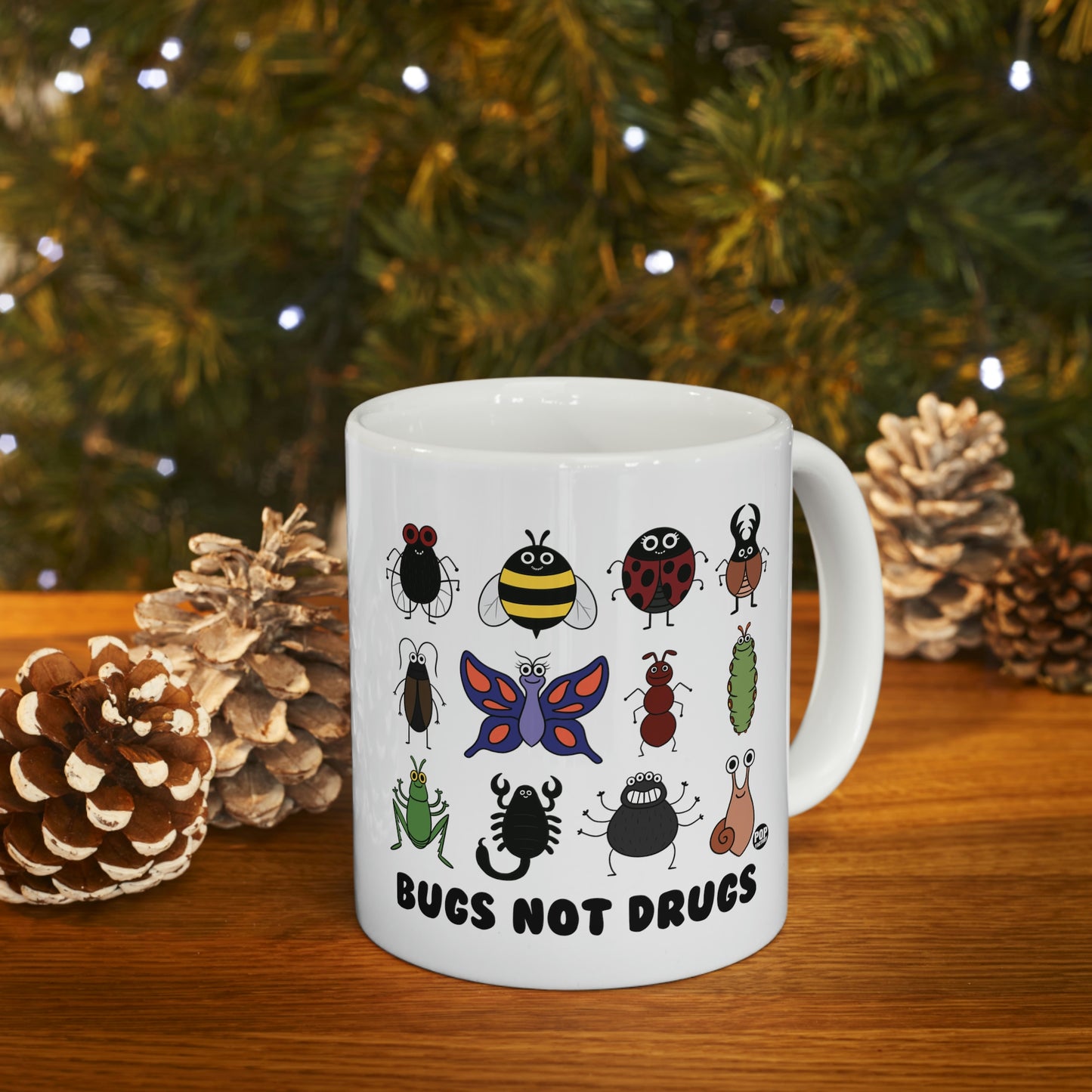 BUGS NOT DRUGS COFFEE MUG